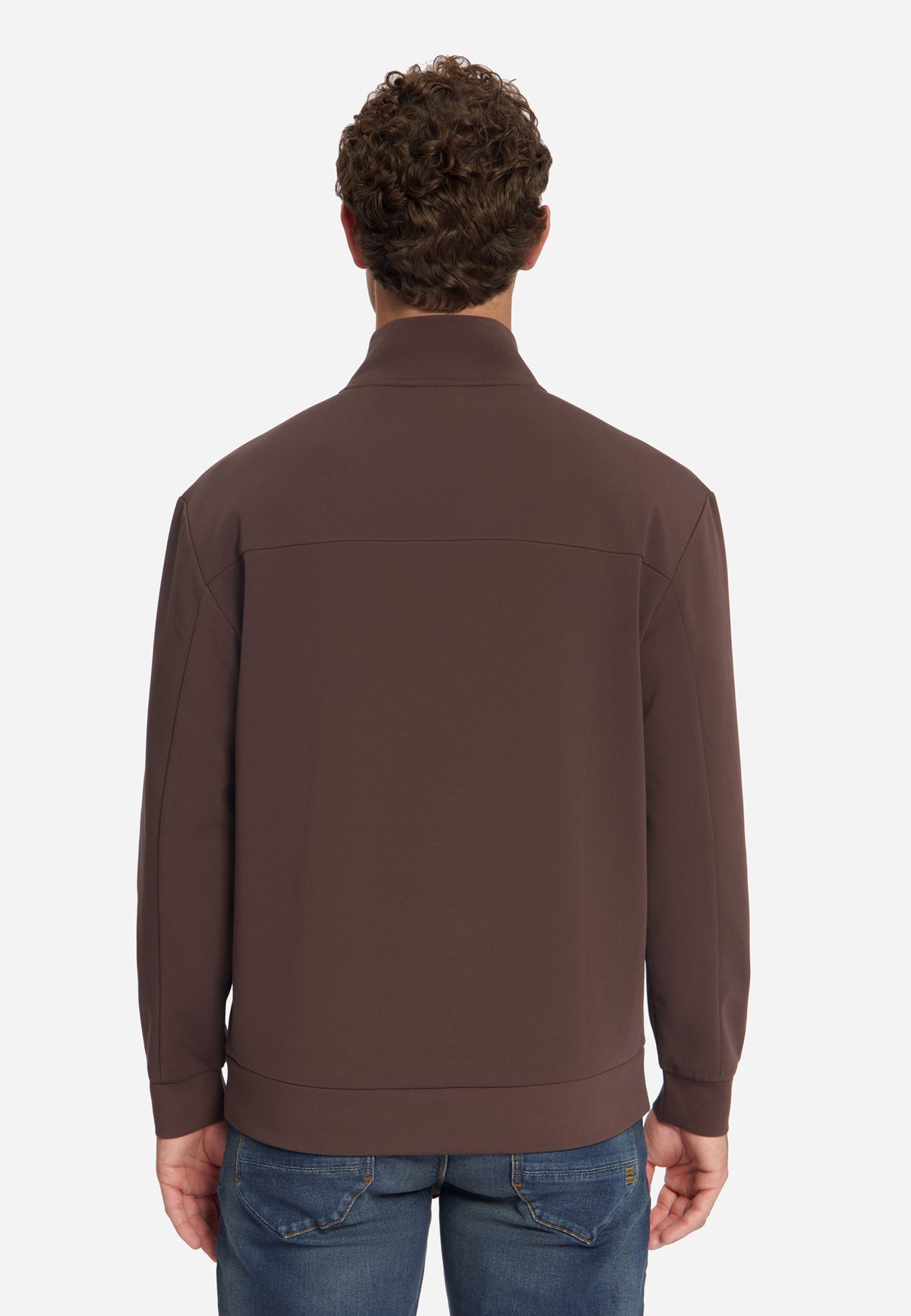 Half-zip sweater | Dark Brown