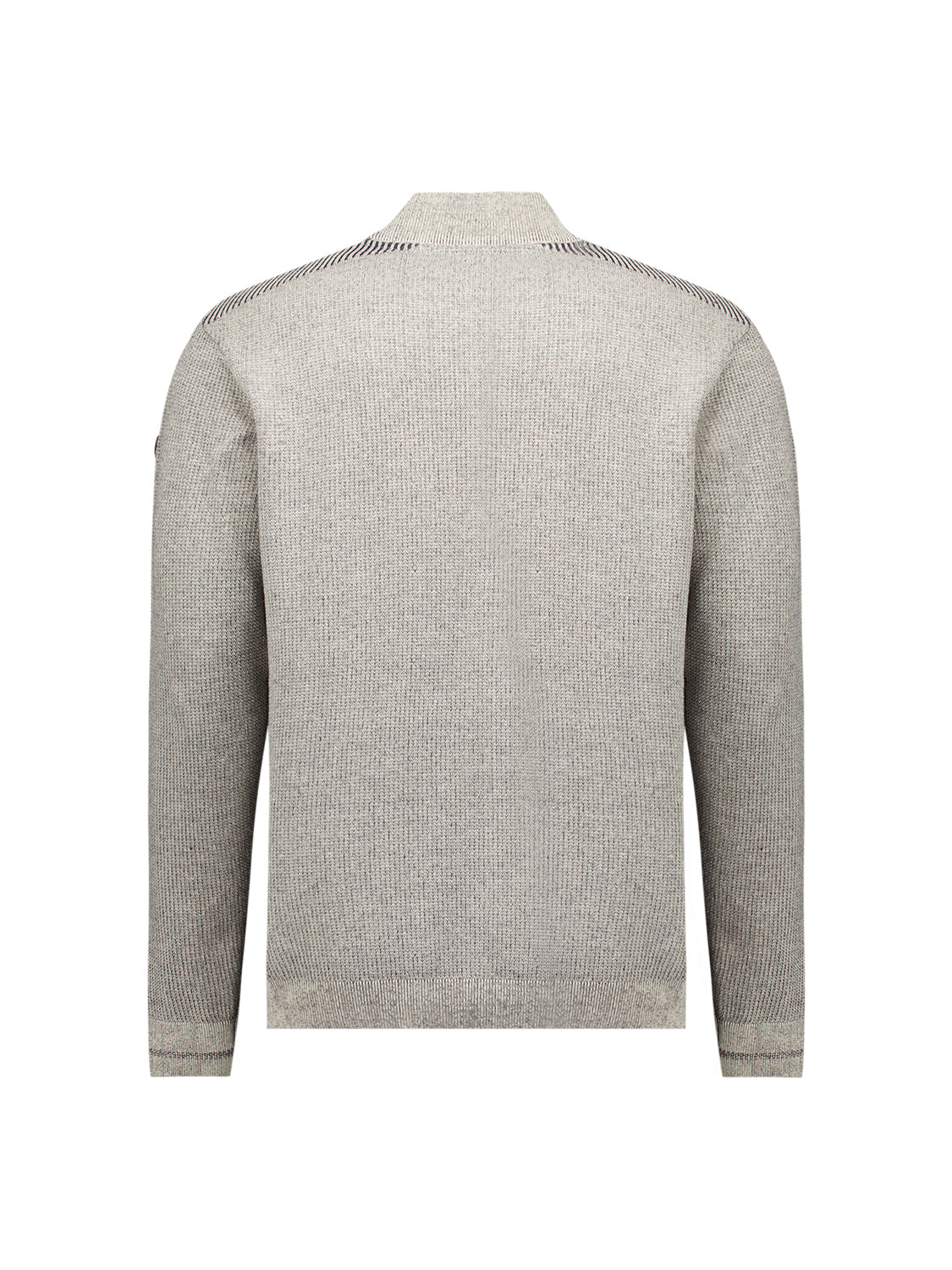 Pull à demi-zip plaqué | Stone