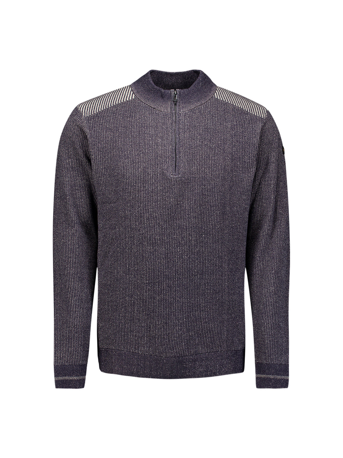 Plated half-zip trui | Dark Night