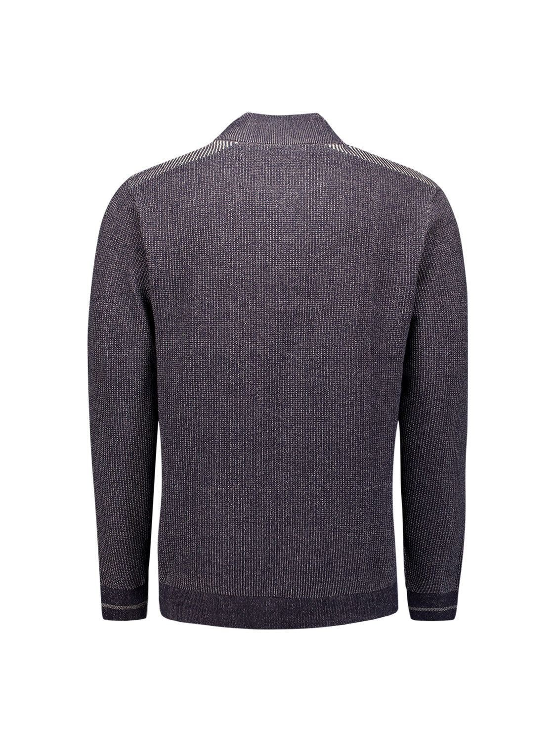 Plated half-zip trui | Dark Night