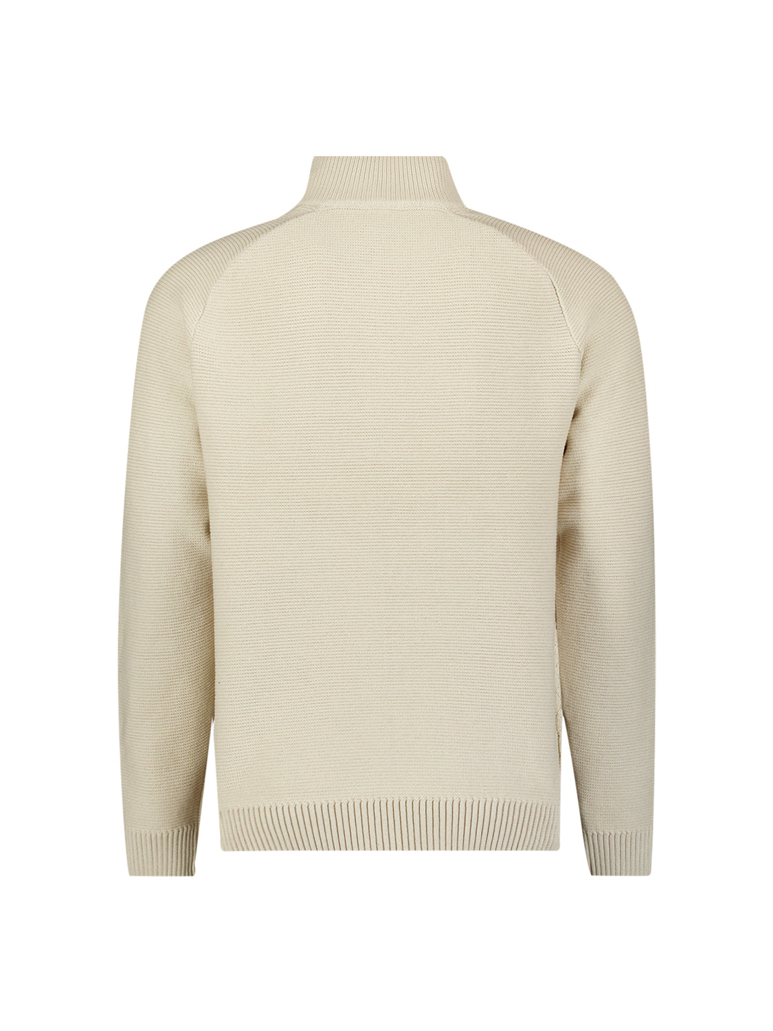 Pull à demi-zip en maille torsadée | Stone