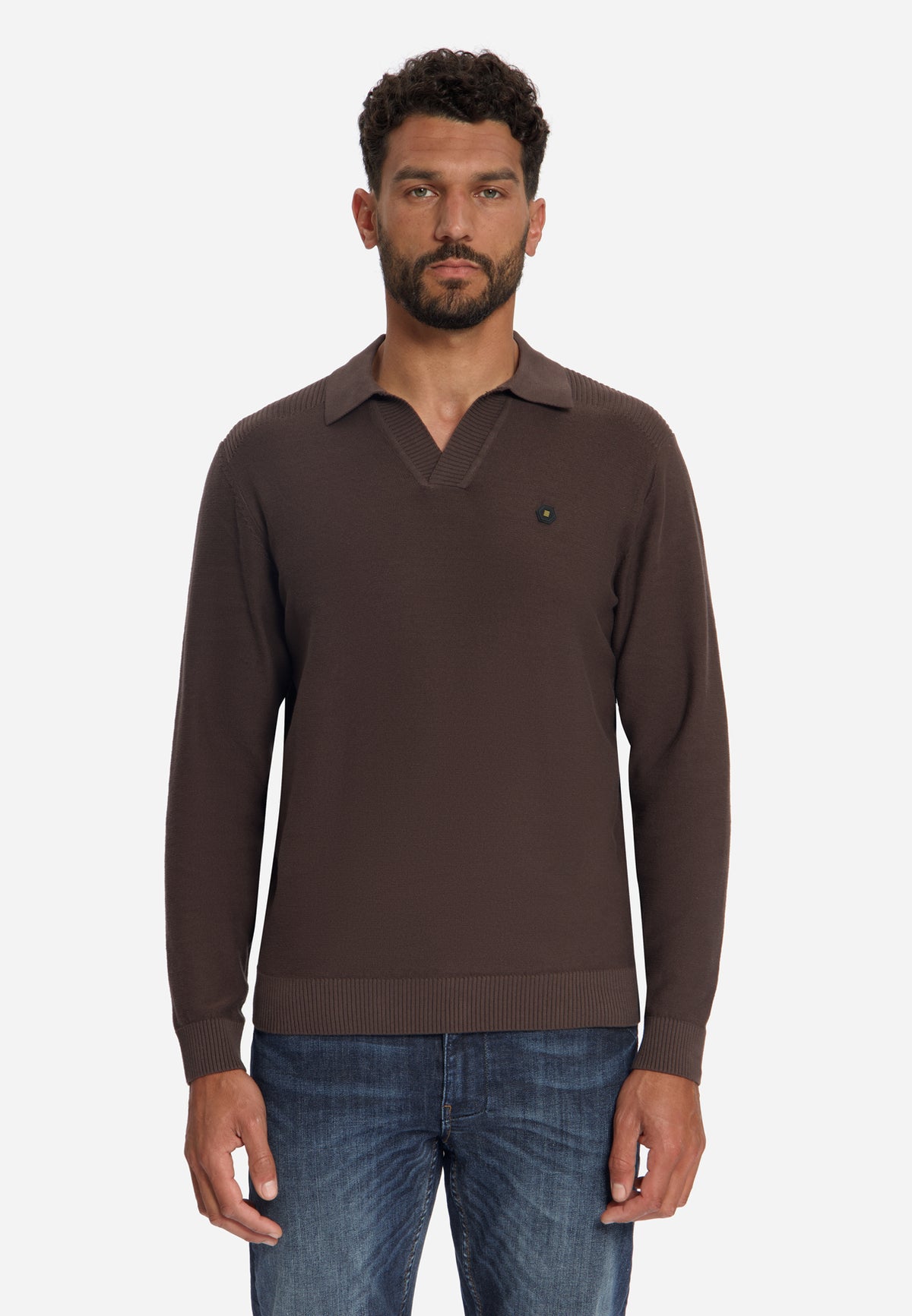 Pull polo | Dark Brown