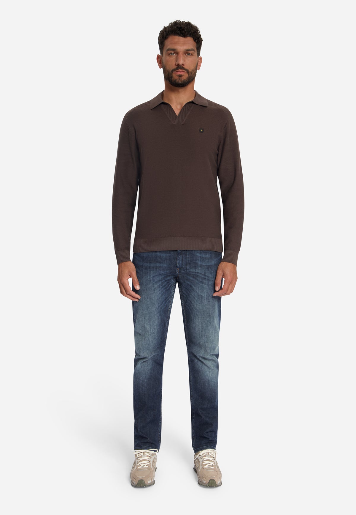 Pull polo | Dark Brown