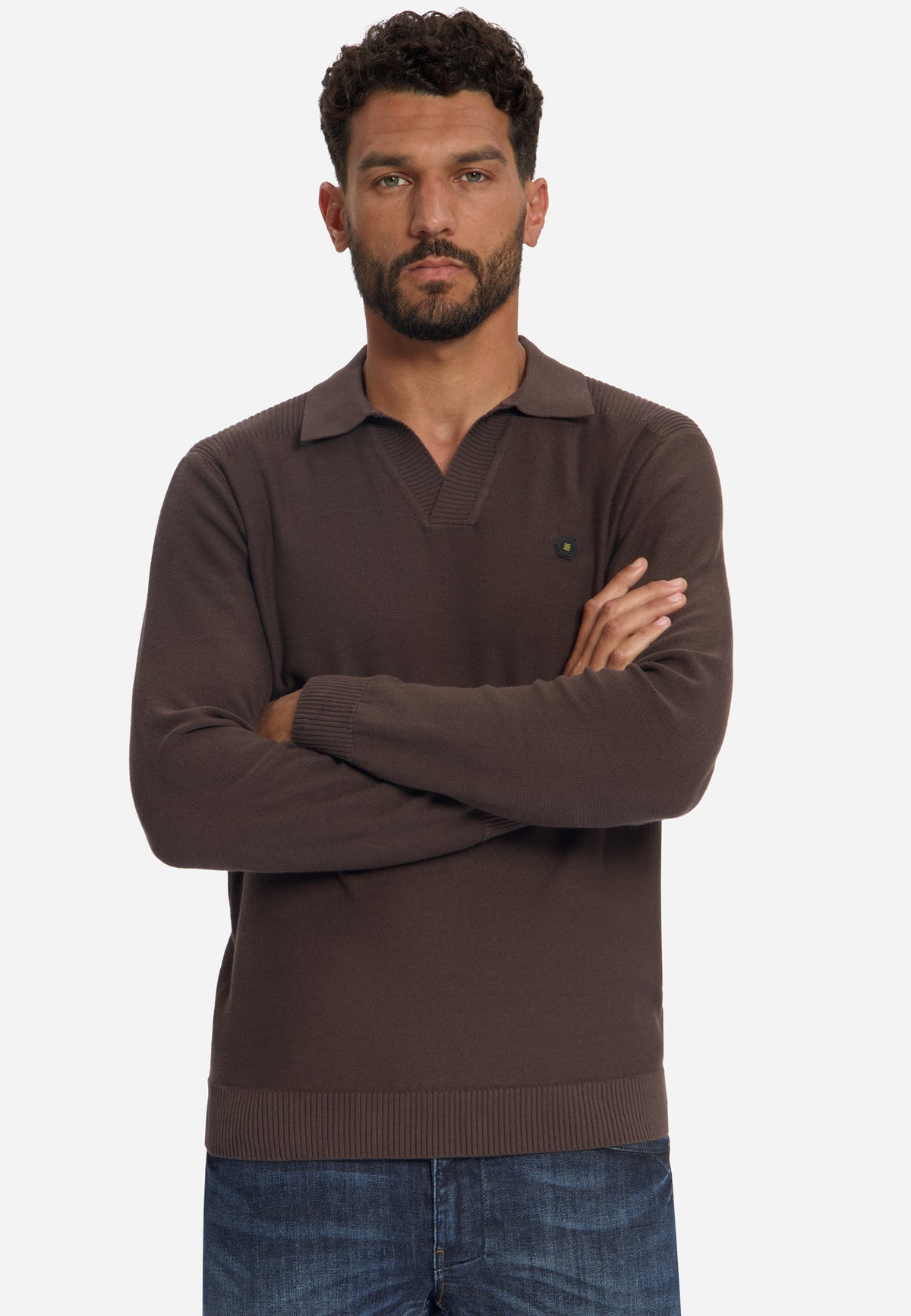 Pull polo | Dark Brown