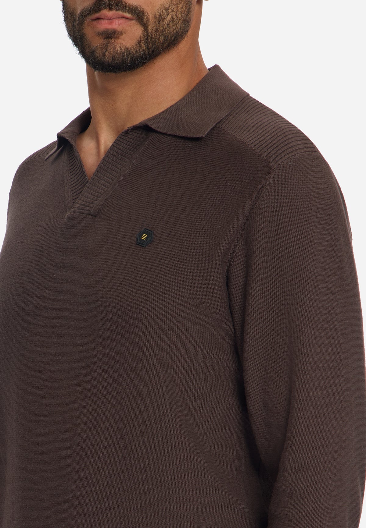 Pull polo | Dark Brown