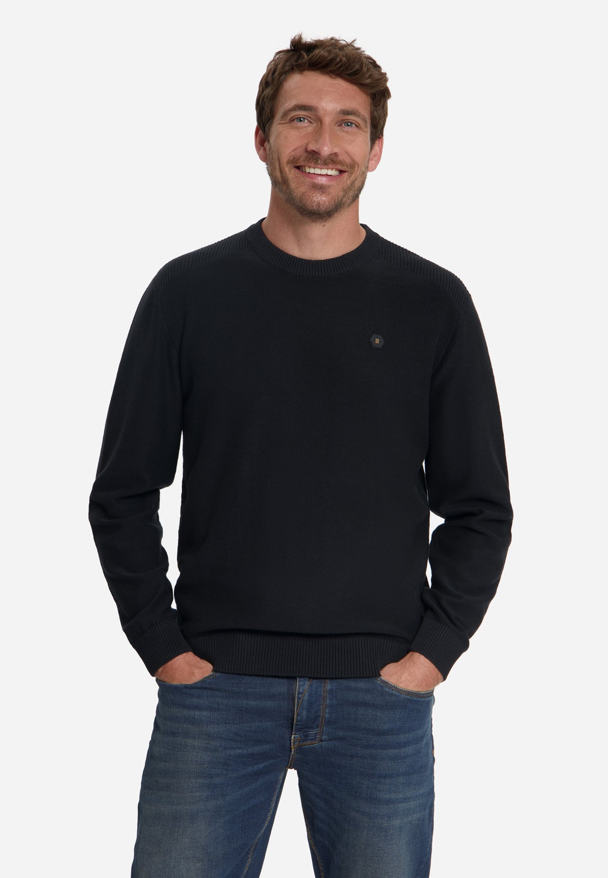 Trui met ronde hals | Black