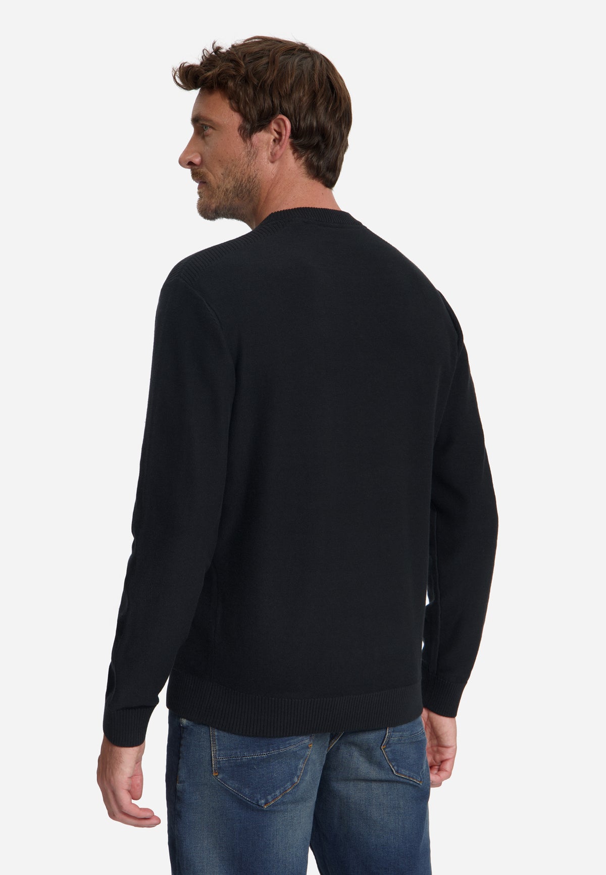Trui met ronde hals | Black