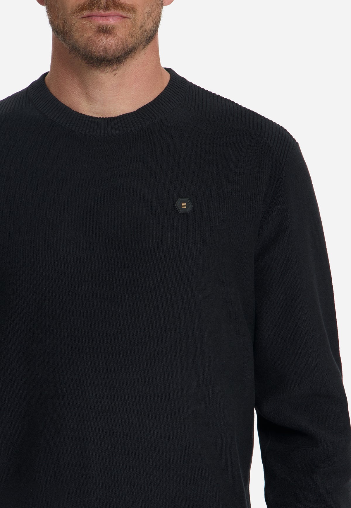 Trui met ronde hals | Black