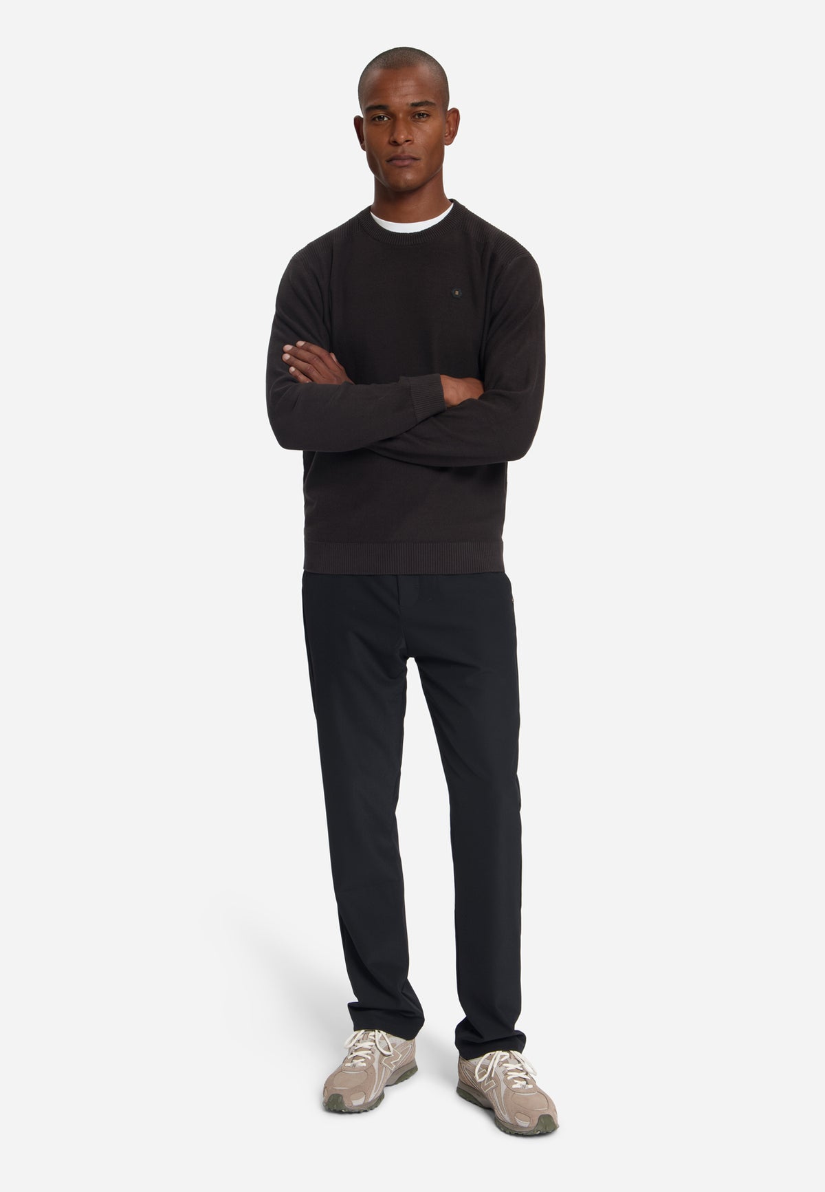 Pull à col rond | Dark Brown
