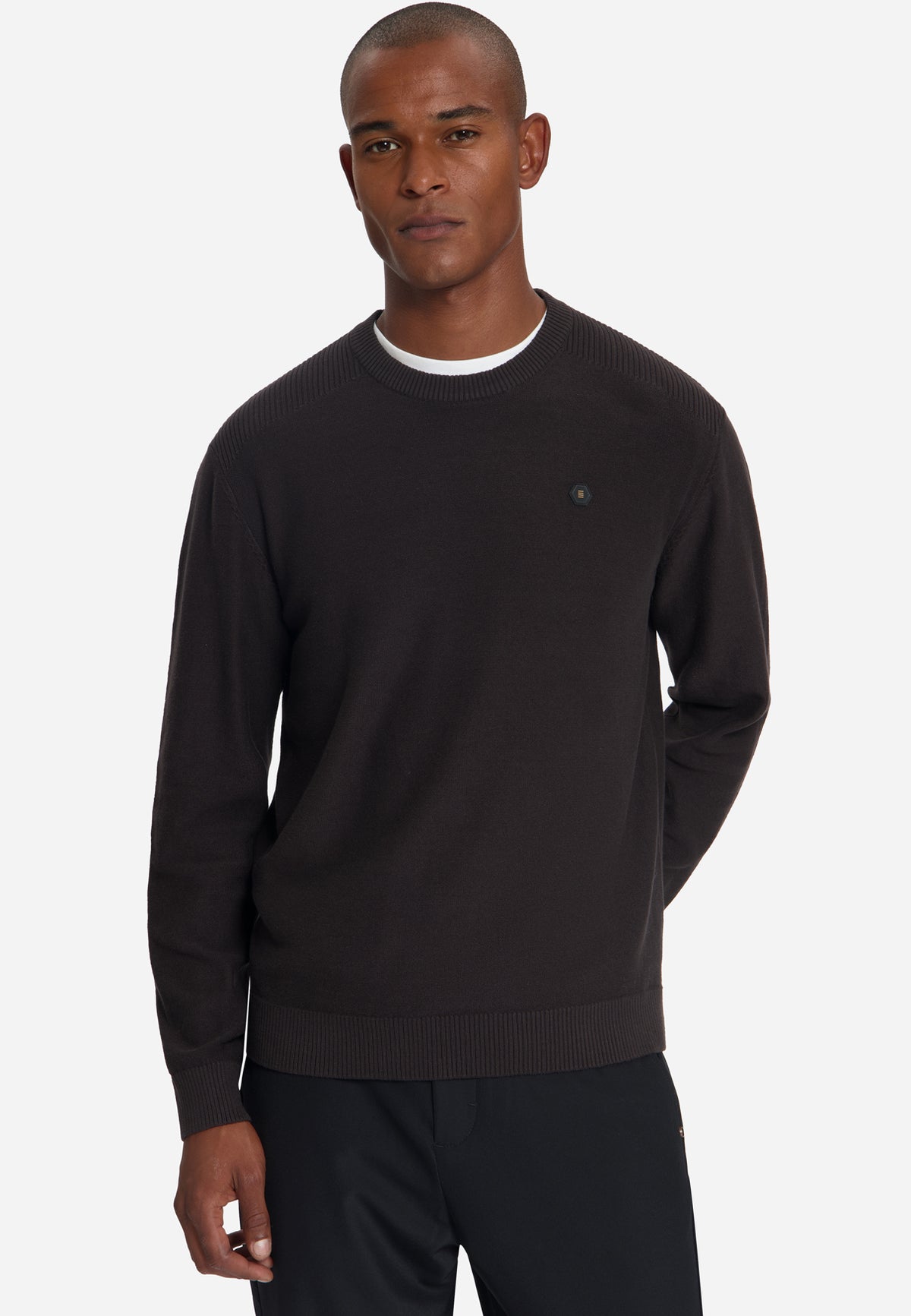 Pull à col rond | Dark Brown
