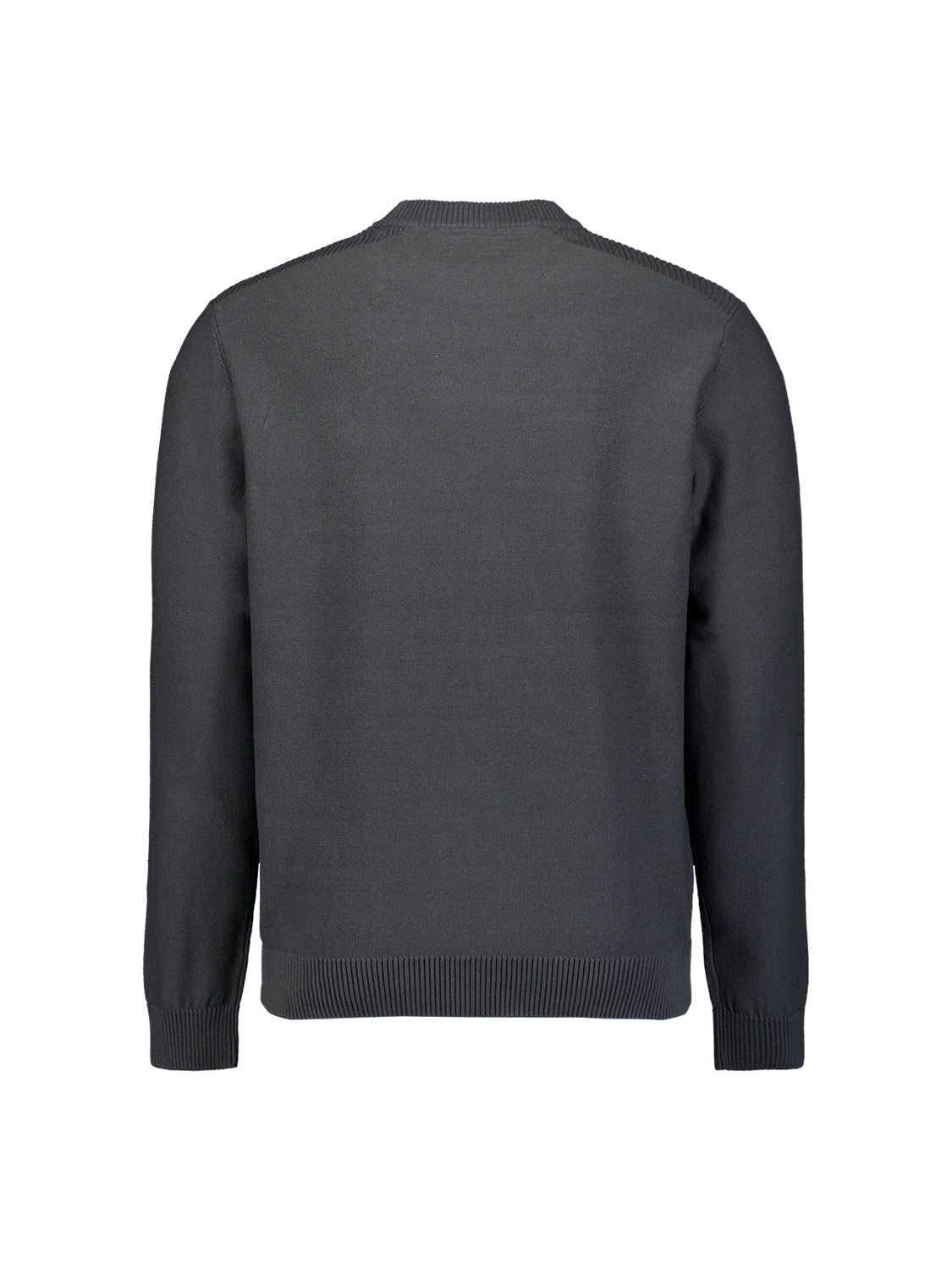 Crew Neck Jumper | Dark Steel