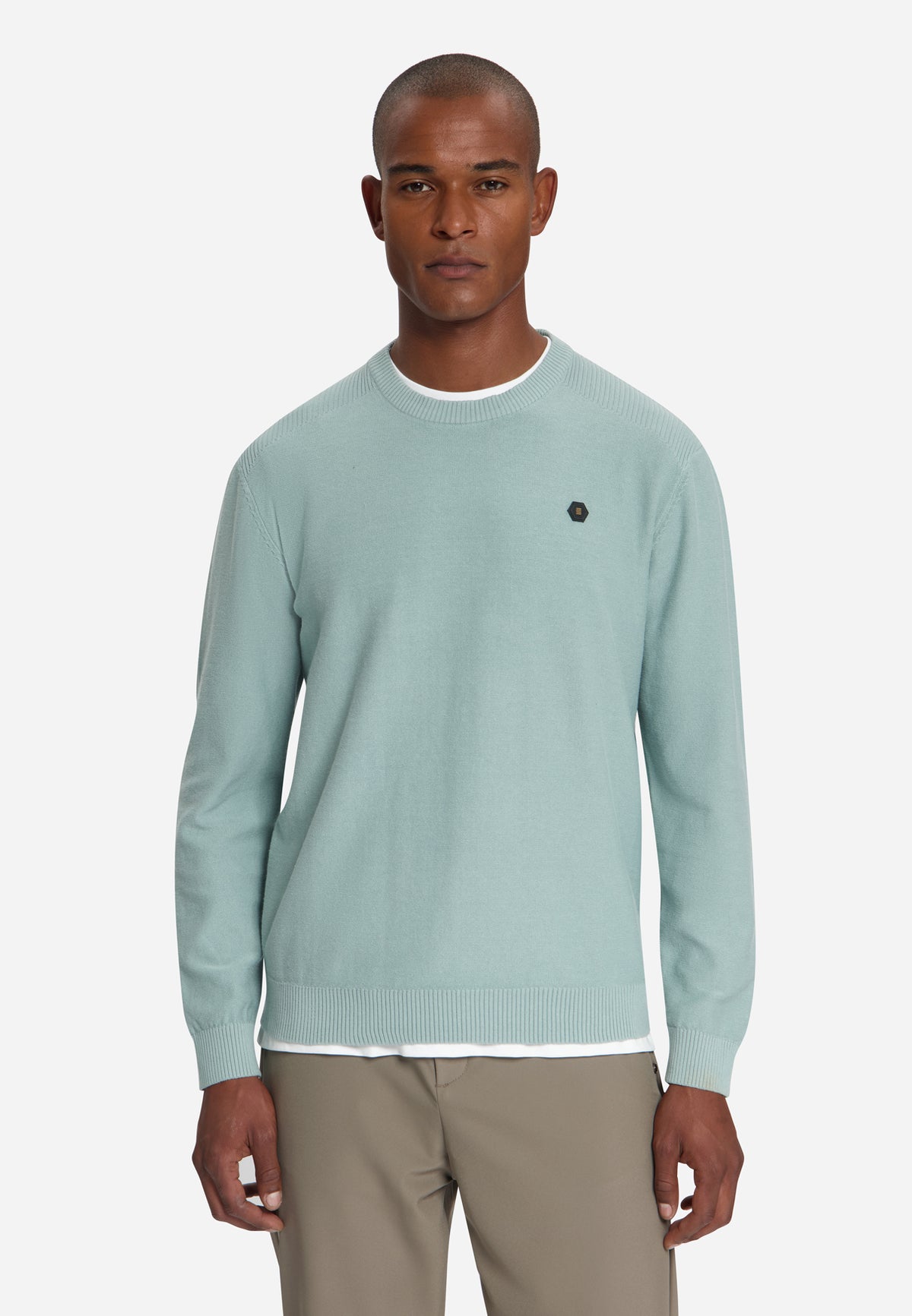 Pull à col rond | Dusty Blue
