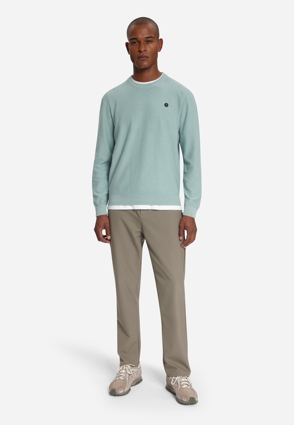 Pull à col rond | Dusty Blue