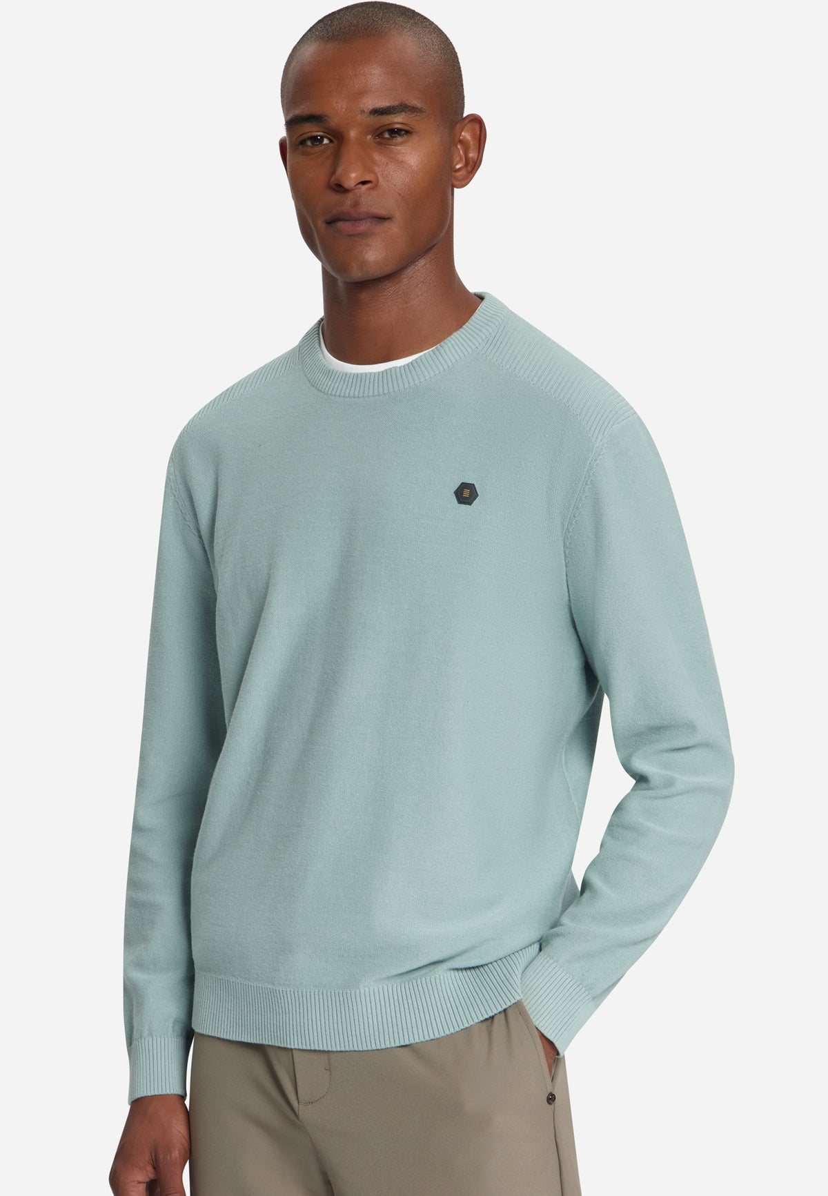 Pull à col rond | Dusty Blue