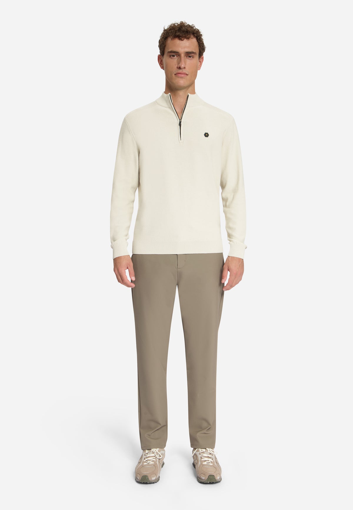 Pull à demi-zip | Stone