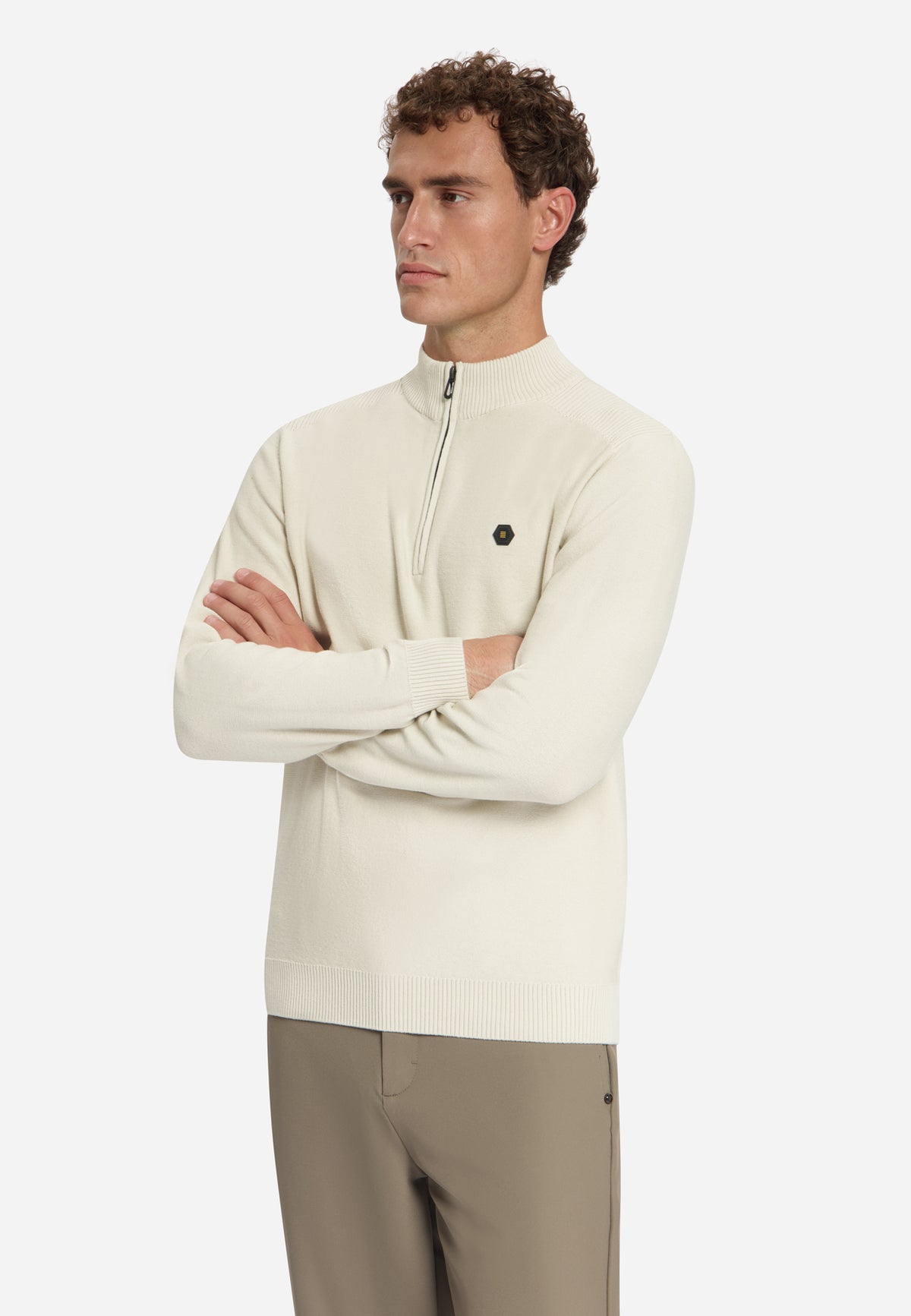 Pull à demi-zip | Stone