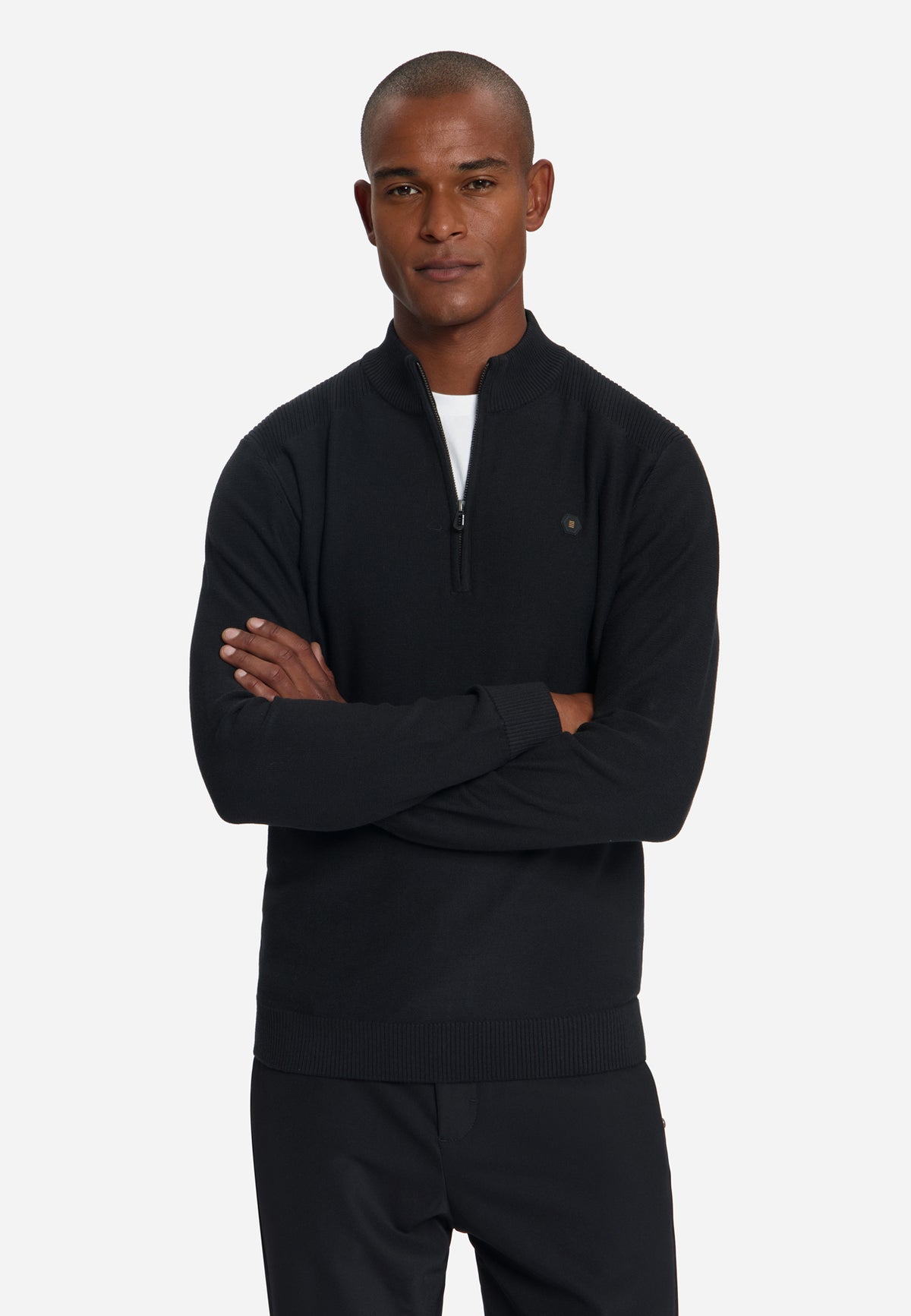 Pull à demi-zip | Black