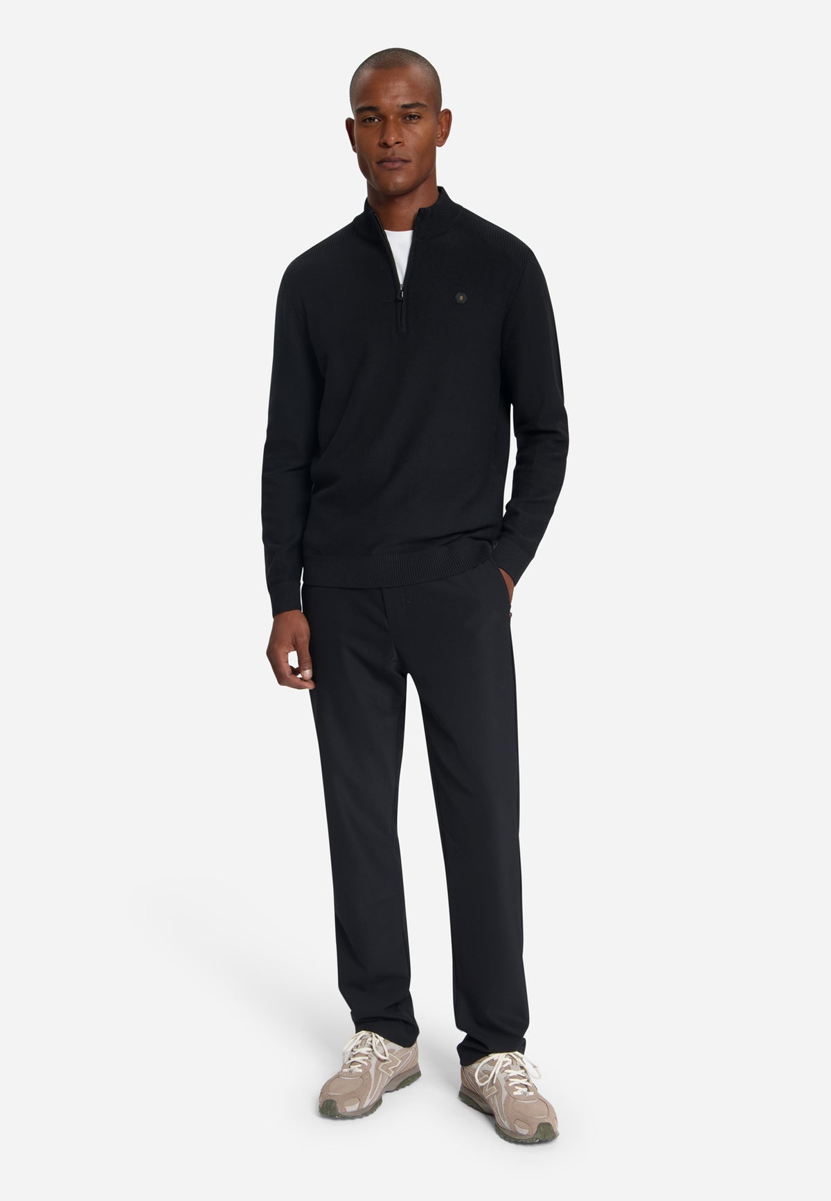 Pull à demi-zip | Black