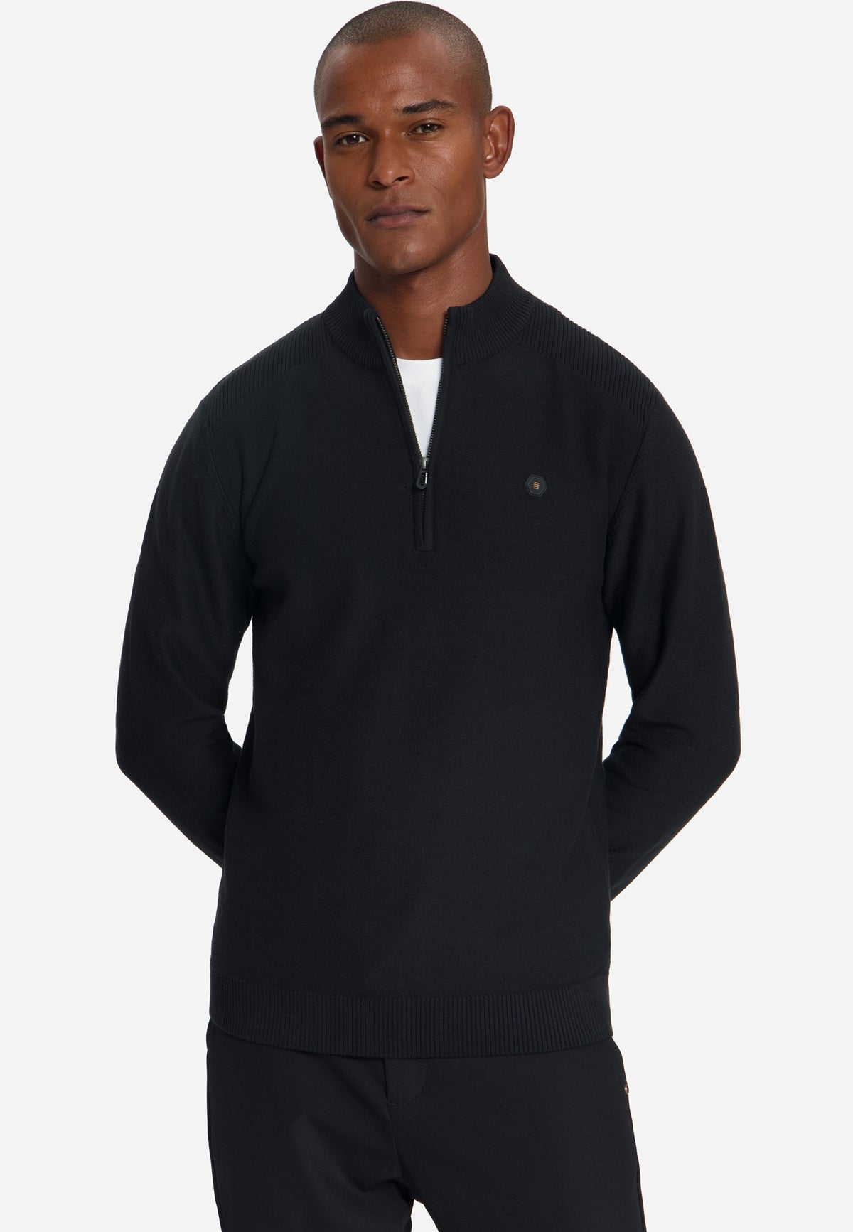 Pull à demi-zip | Black