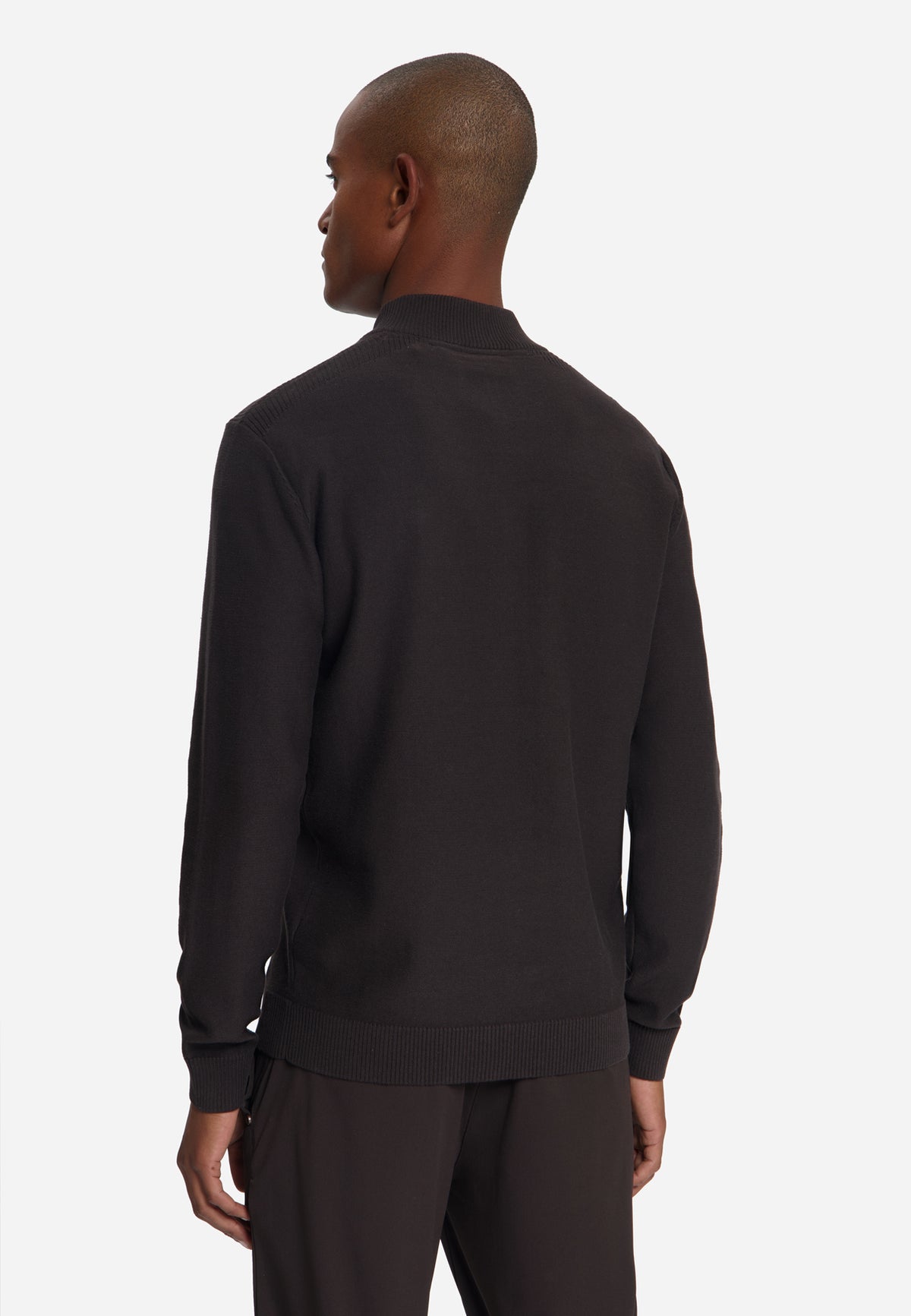 Half-Zip Jumper | Dark Brown