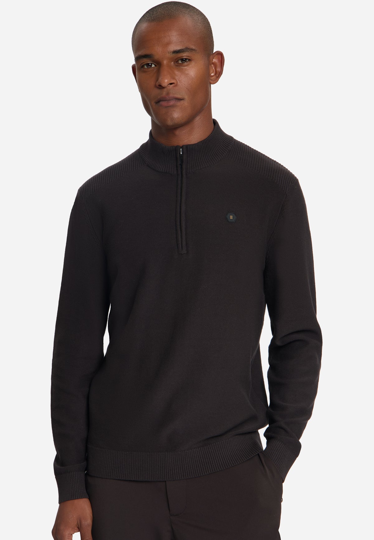 Half-Zip Jumper | Dark Brown
