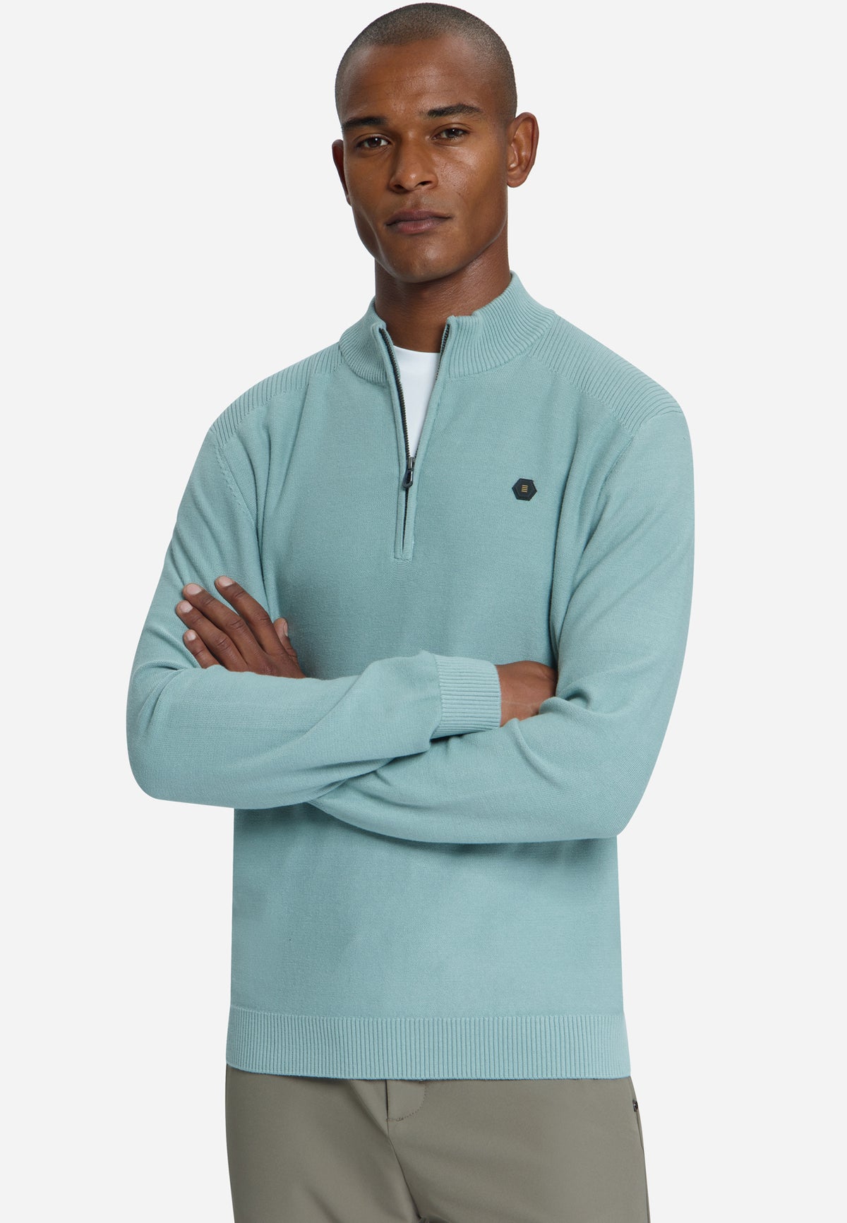 Half-Zip Jumper | Dusty Blue