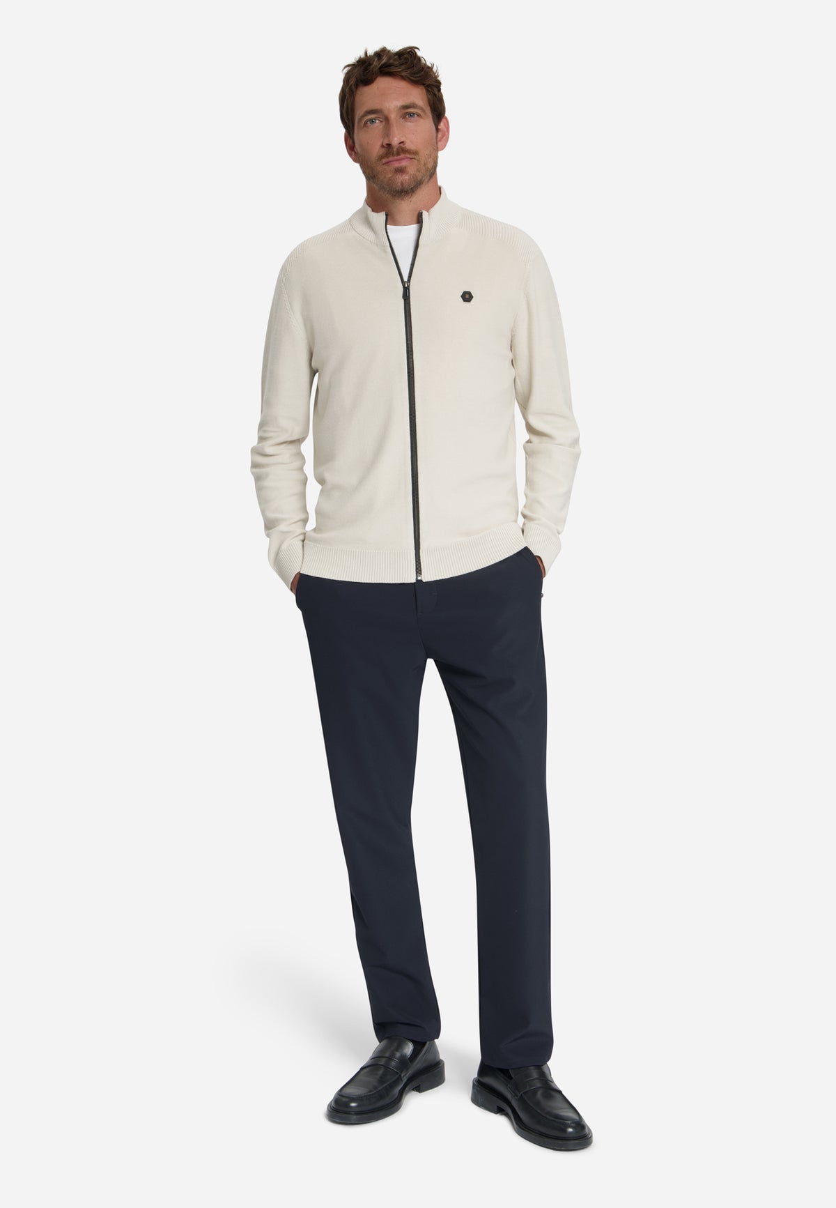 Vest met ritssluiting | Stone