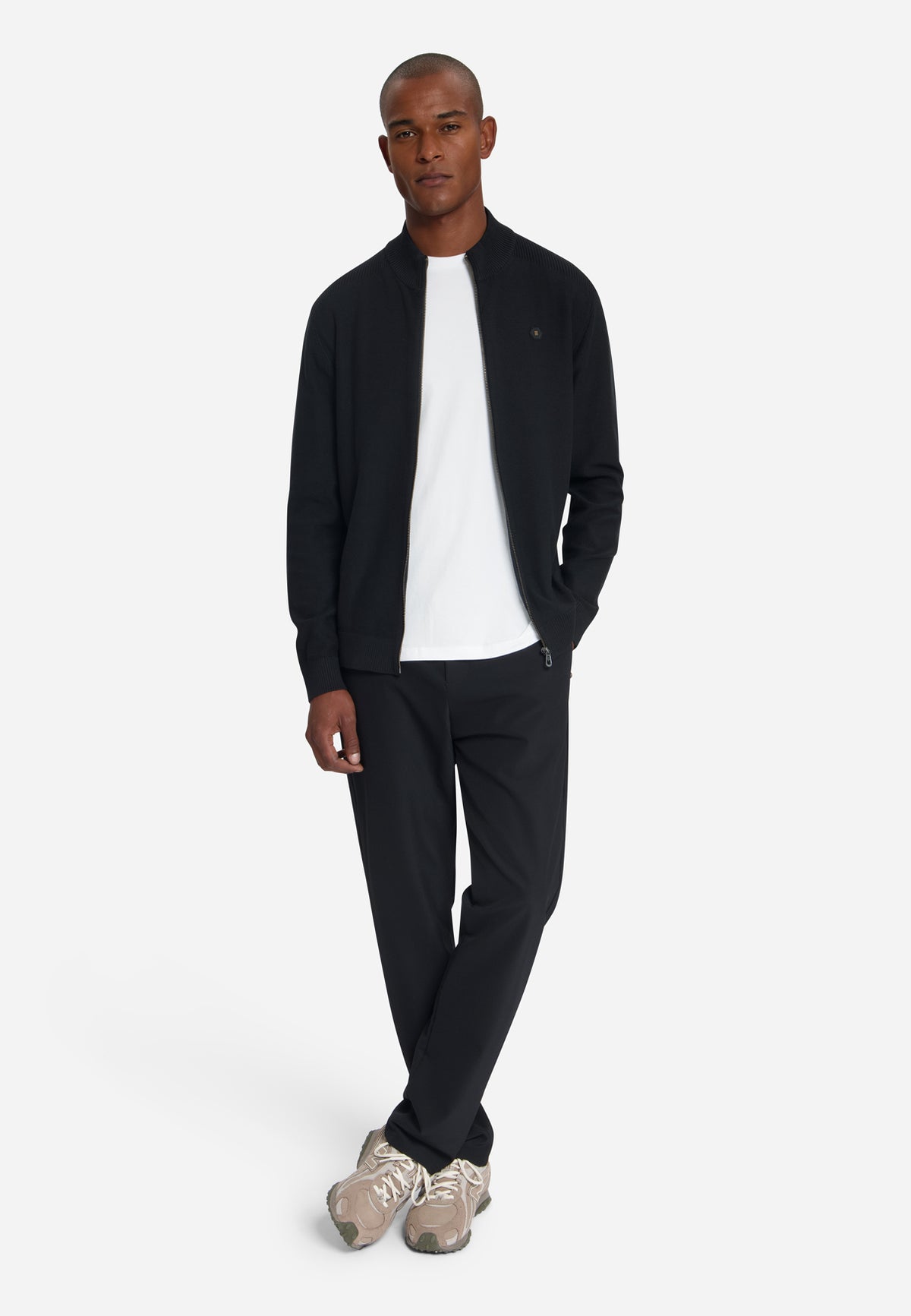 Cardigan zippé | Black