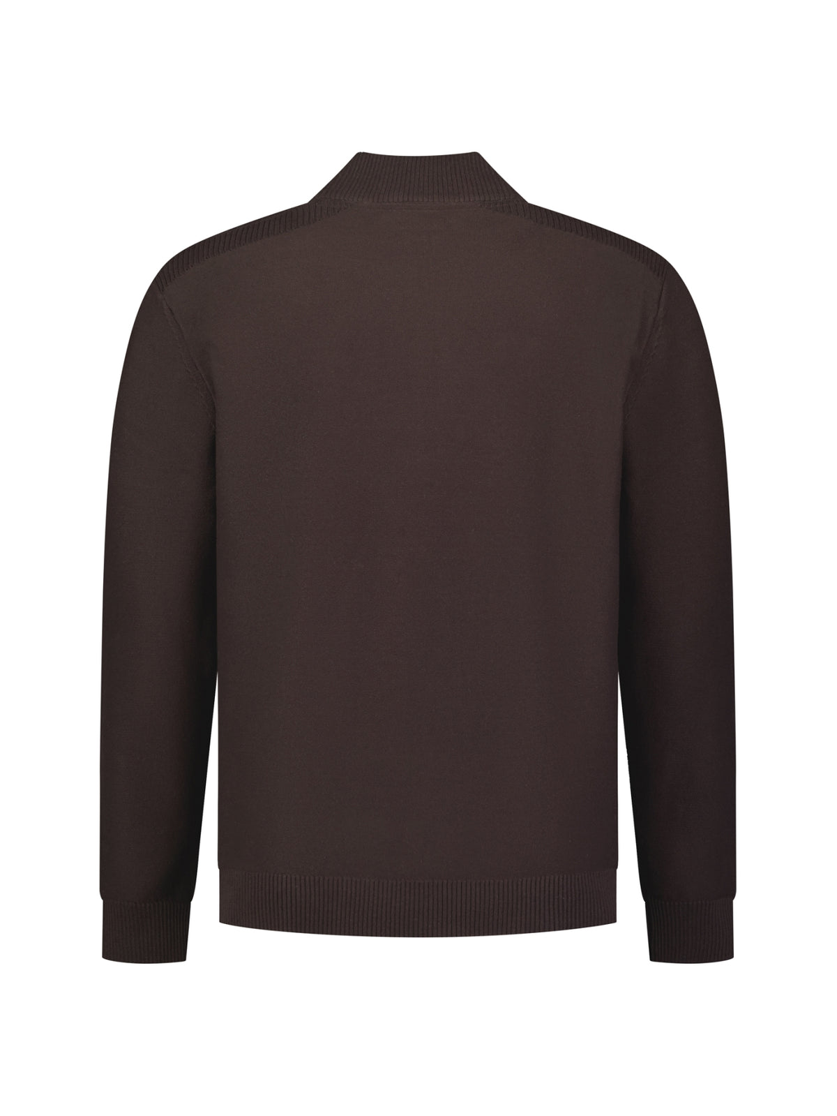 Vest met ritssluiting | Dark Brown