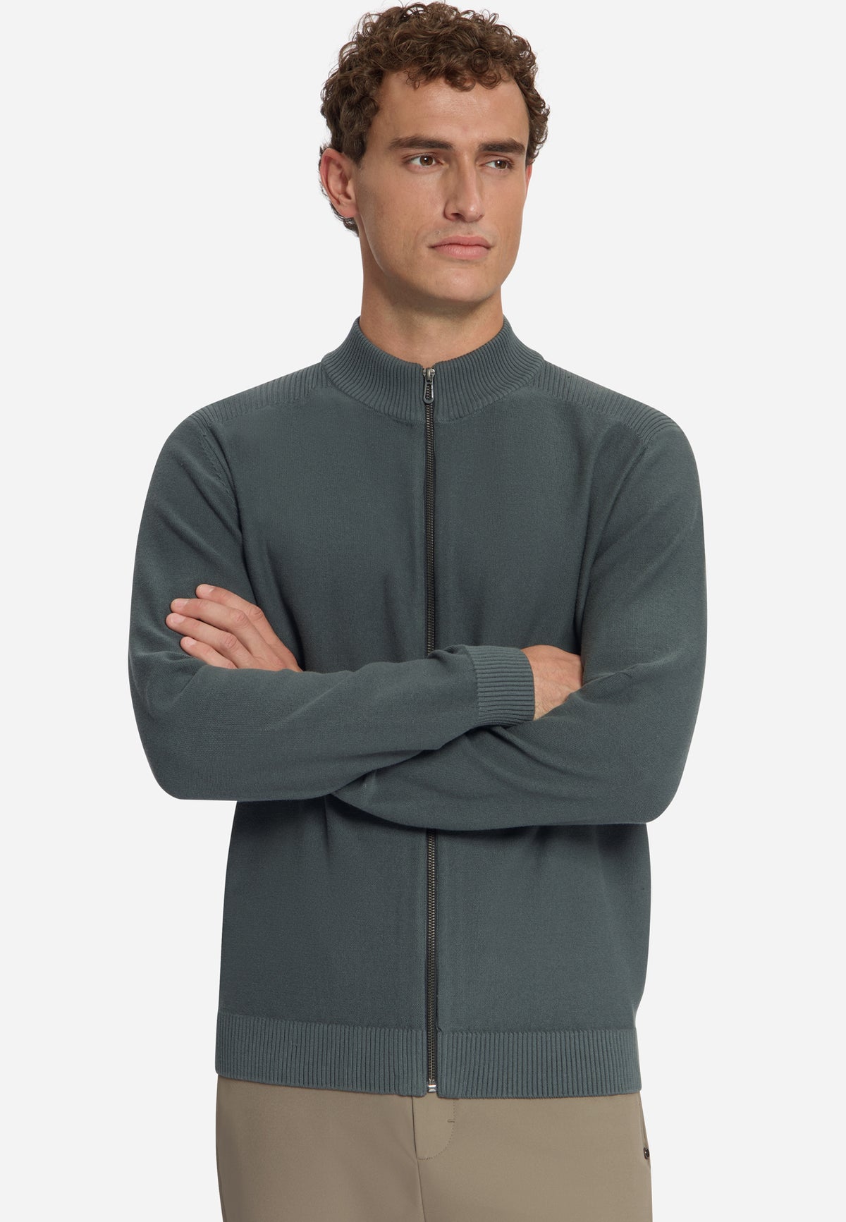 Vest met ritssluiting | Dark Steel