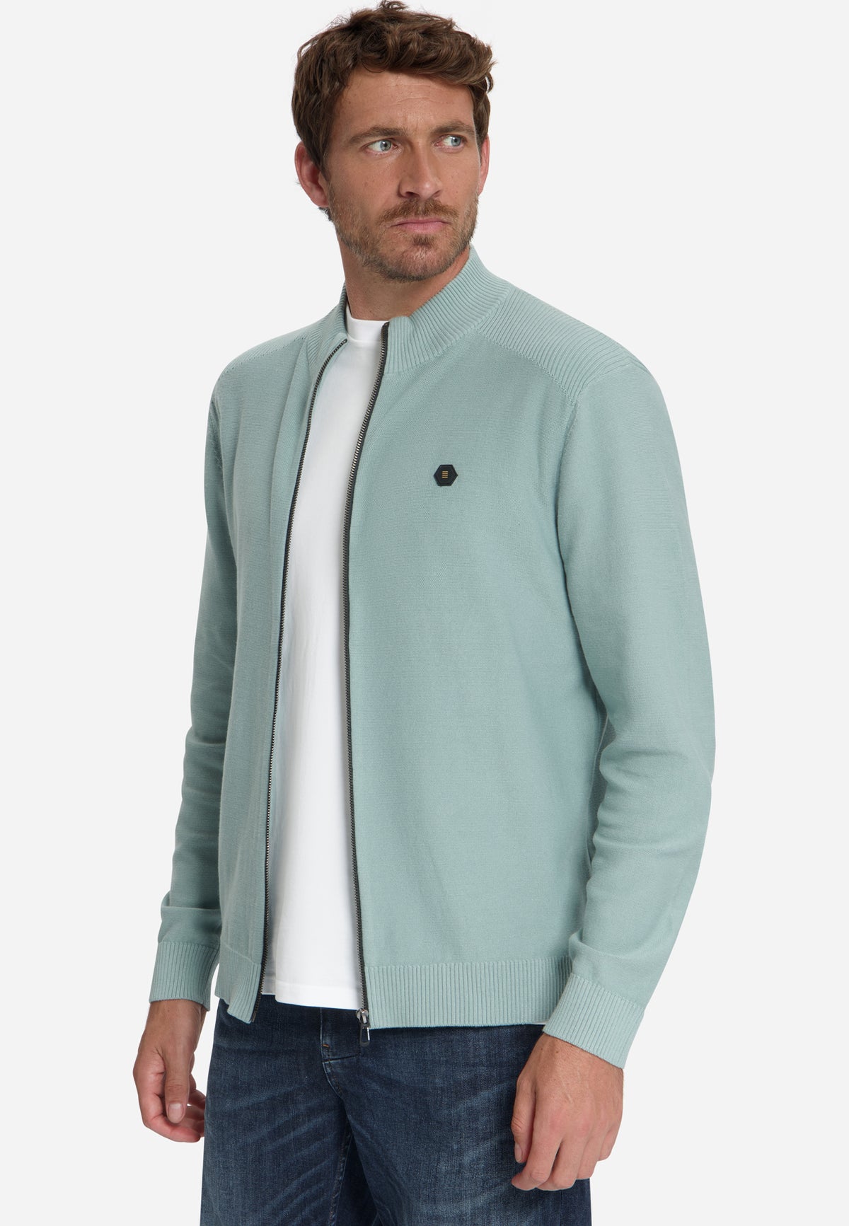 Vest met ritssluiting | Dusty Blue