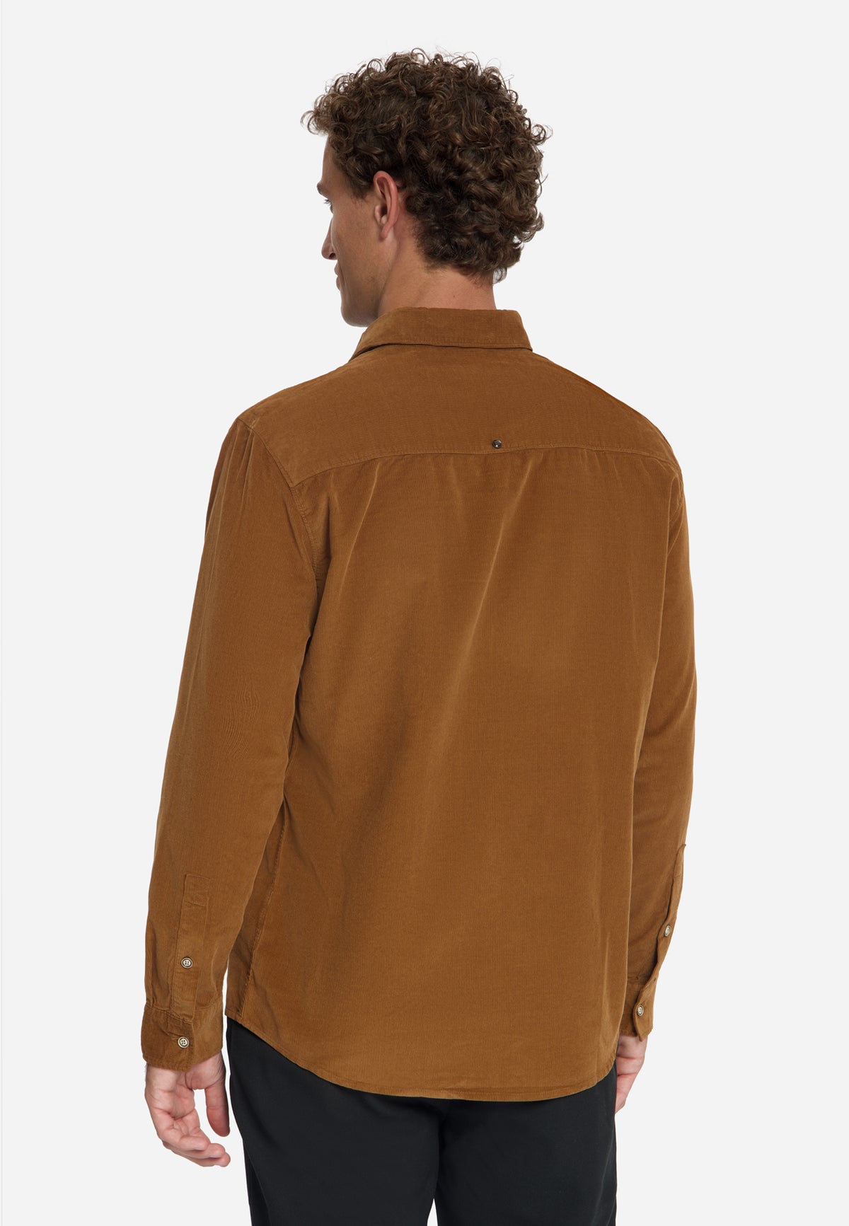 Fijn corduroy overhemd | Karamel