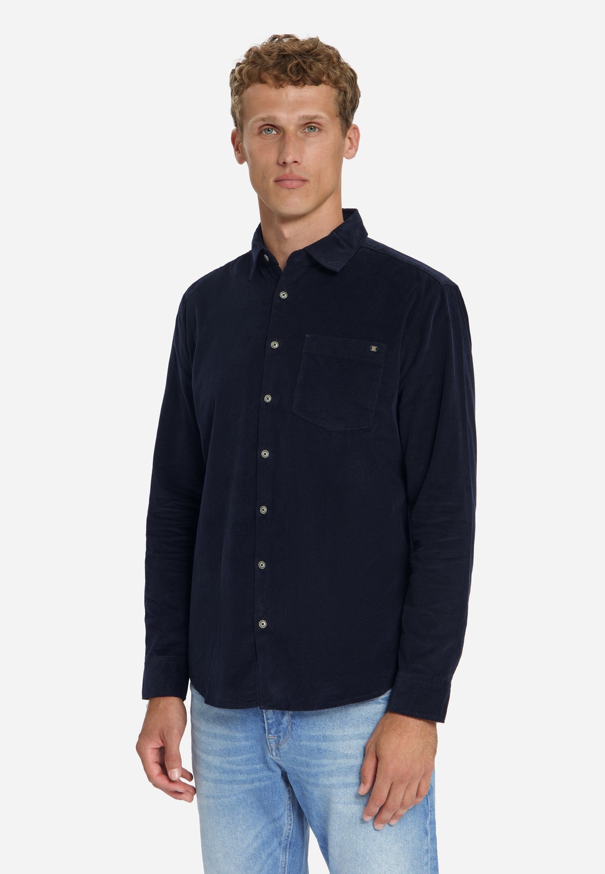 Fine corduroy overhemd | Dark Night