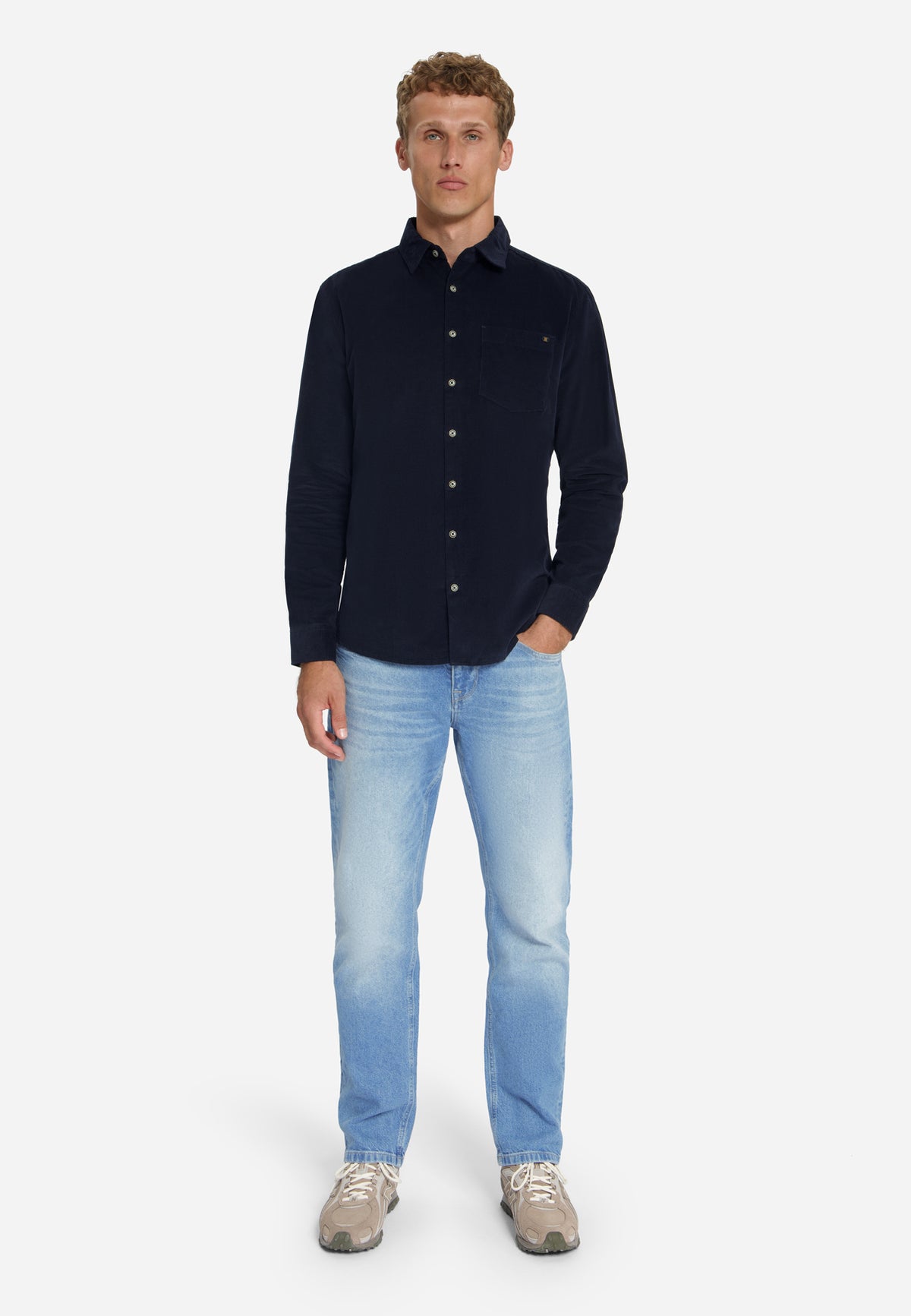 Fine corduroy overhemd | Dark Night