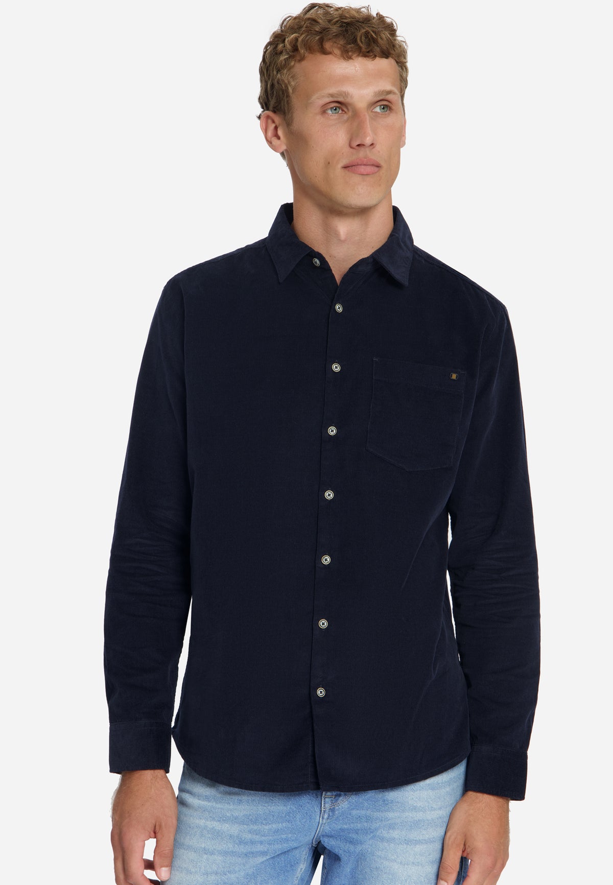 Fine corduroy overhemd | Dark Night