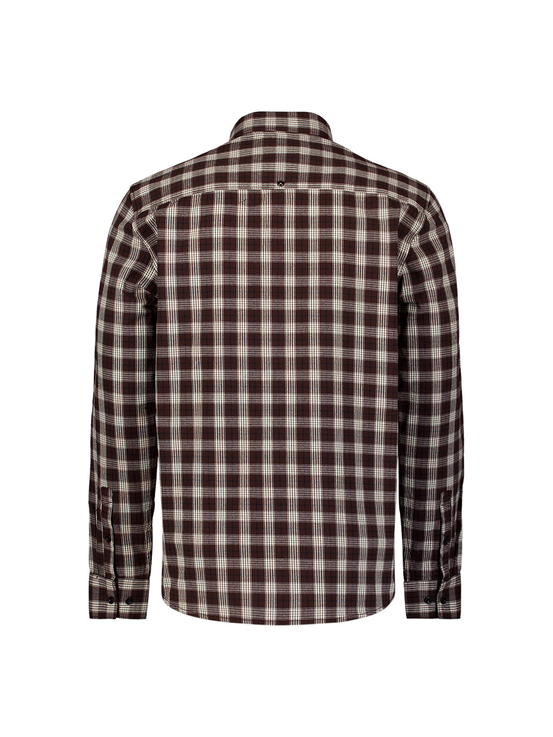 Katoenen geruit overhemd | Dark Brown