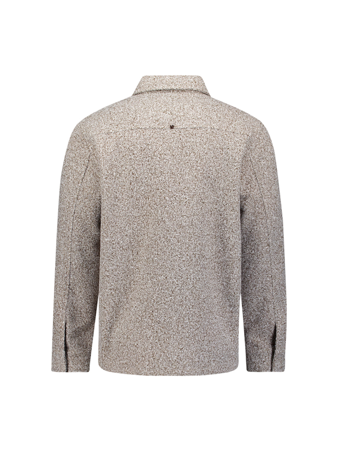Surchemise bouclé zippée | Grey Melange