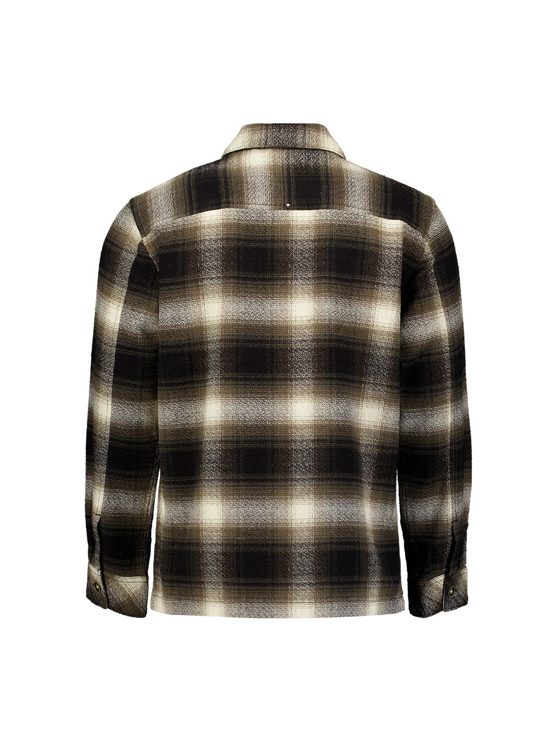 Katoenen geruit overshirt | Black