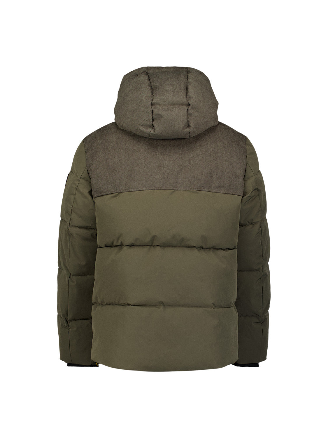 Jas met korte pasvorm, puffer, corduroy-mix | Army