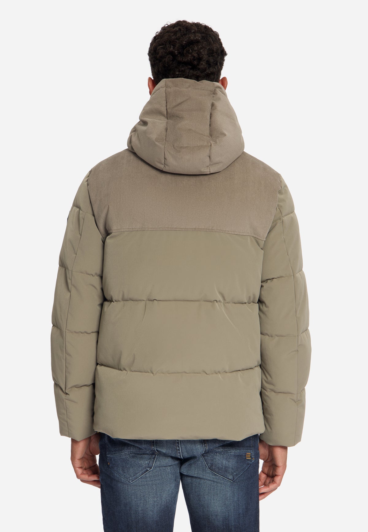 Pufferjas met corduroy | Mud