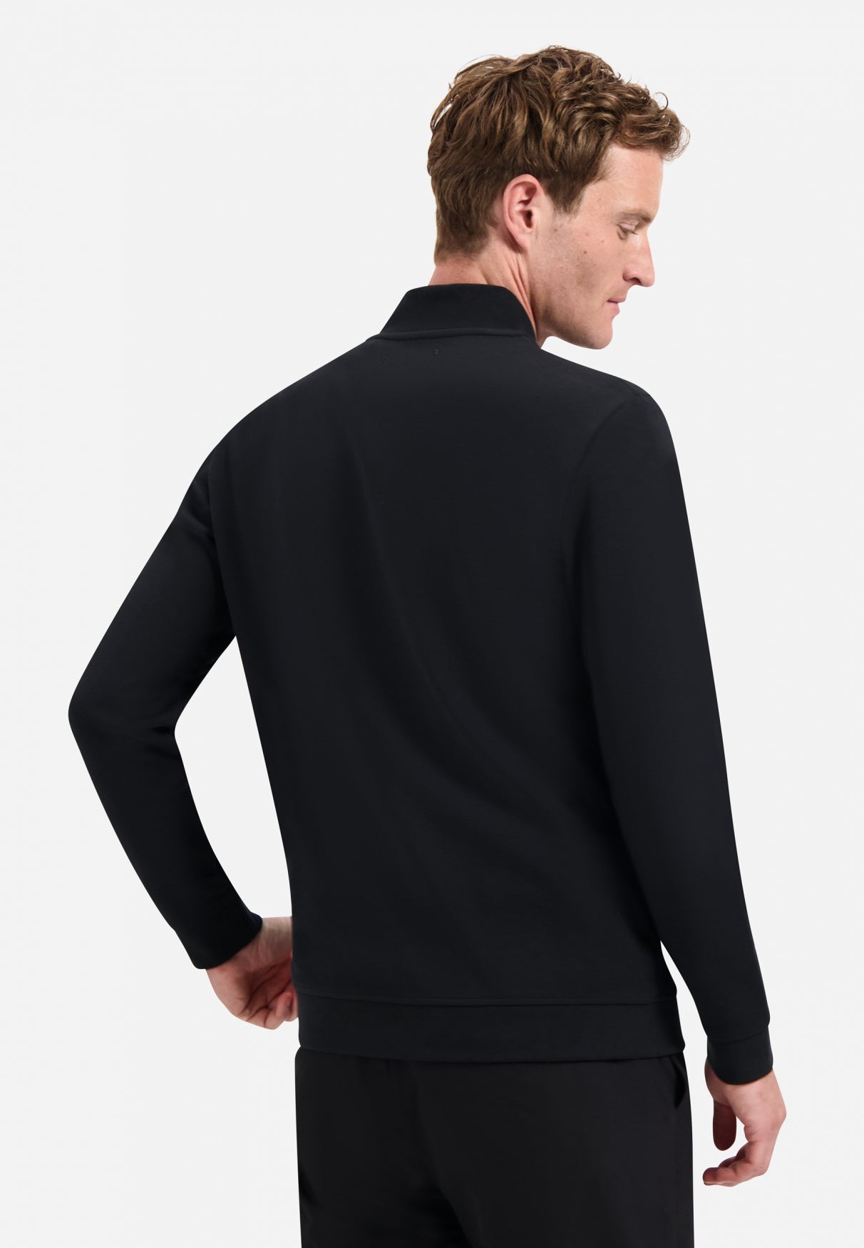 Timeless Basics Zip Cardigan | Black