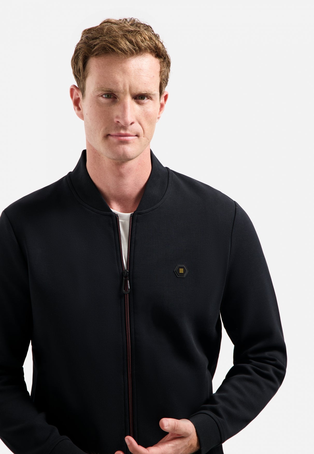 Timeless Basics Zip Cardigan | Black