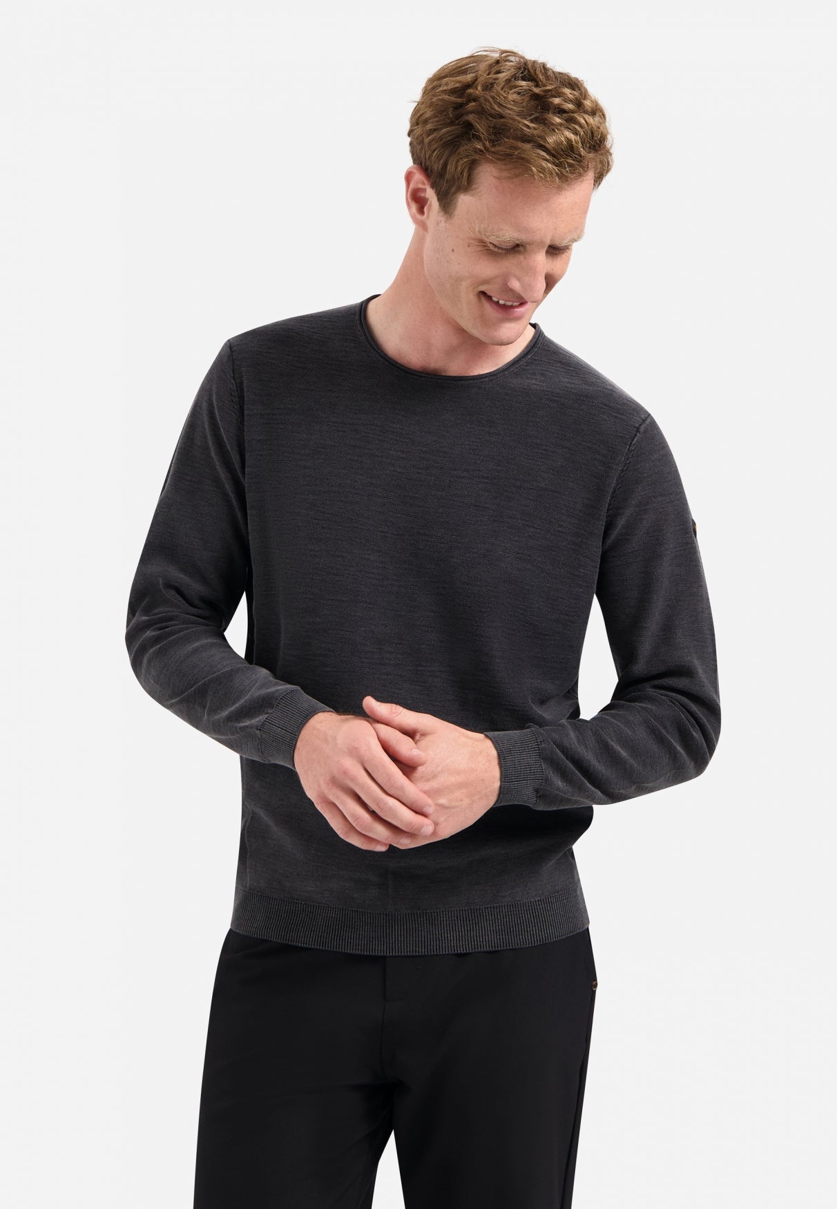 Timeless Basics Stone Washed Jumper | Black