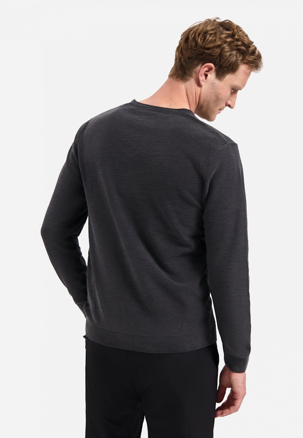 Timeless Basics Stone Washed Jumper | Black
