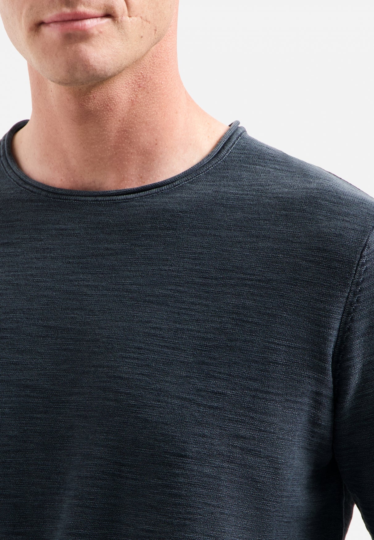 Timeless Basics Stone Washed Jumper | Night