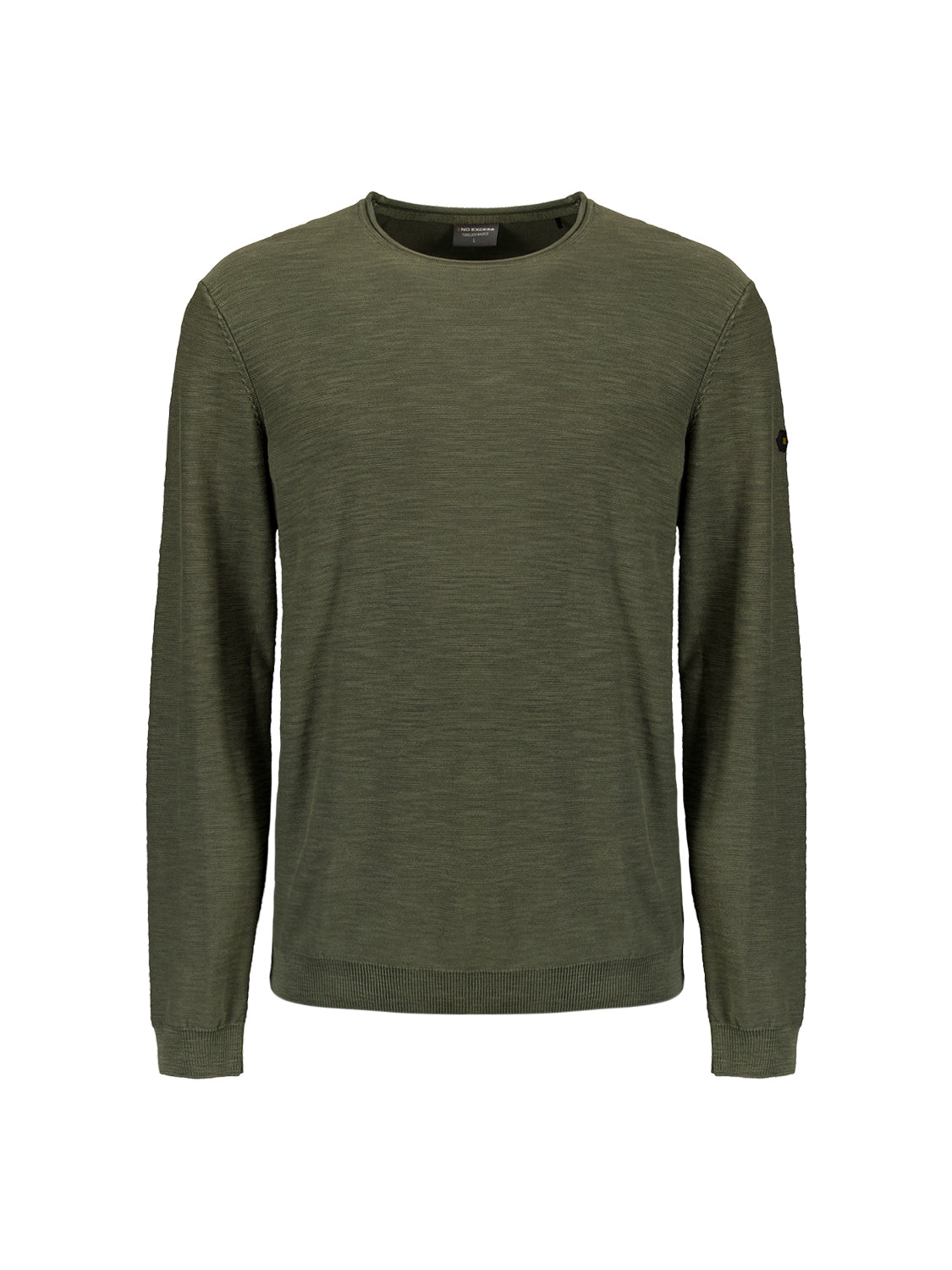 Timeless Basics Stone Washed Jumper | Dark Moss