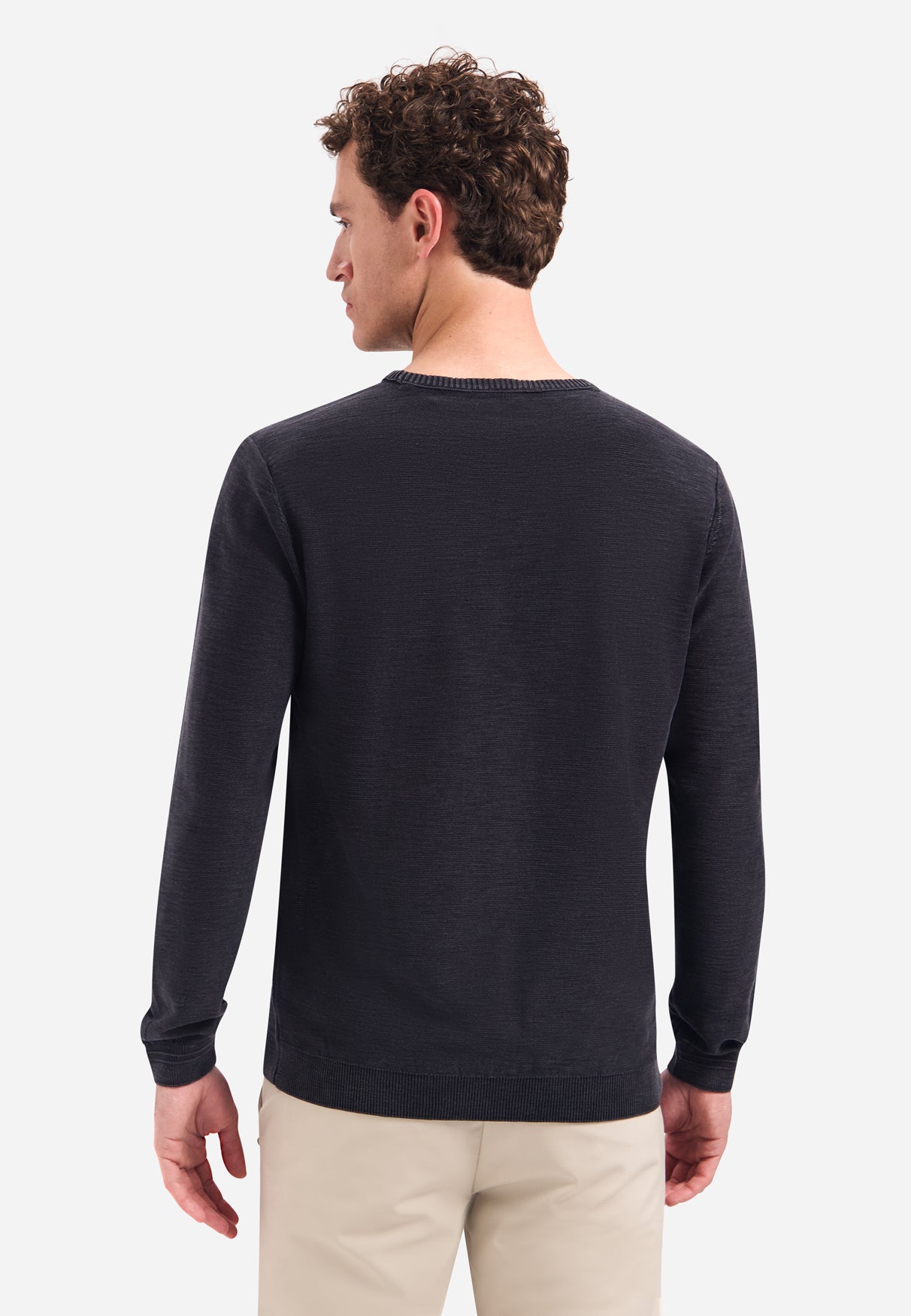 Timeless Basics Stonewashed Trui | Black