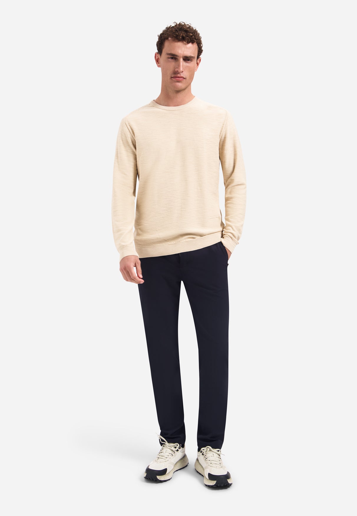 Timeless Basics Stonewashed Trui | Cement