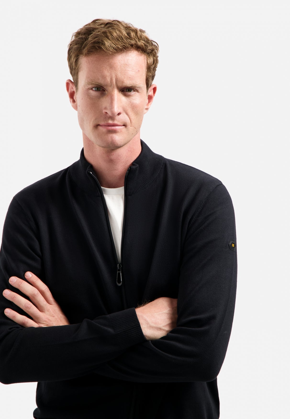 Timeless Basics Melange Cardigan | Black