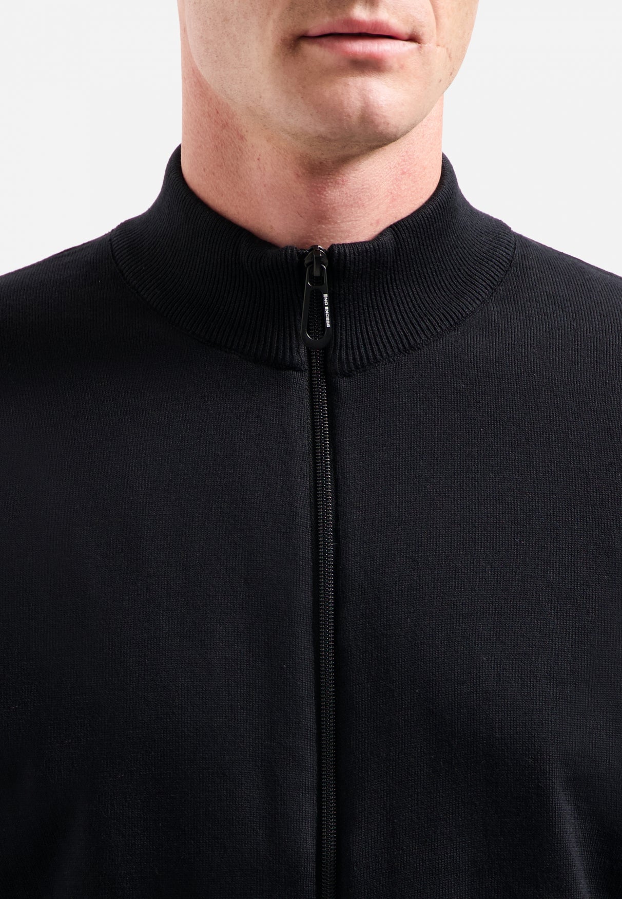 Timeless Basics Melange Cardigan | Black